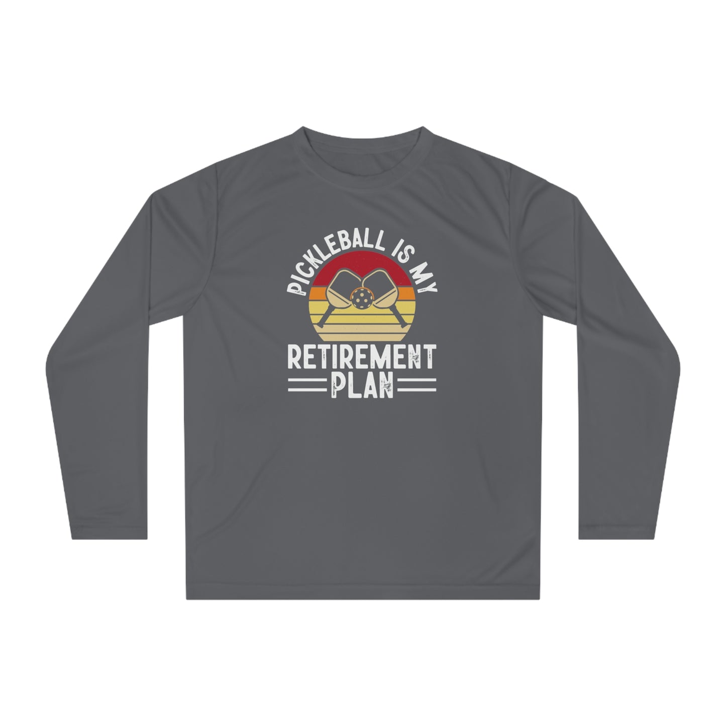 Men's Pickleball Long Sleeves top - Pickleball Is My Retirement Plan Gray