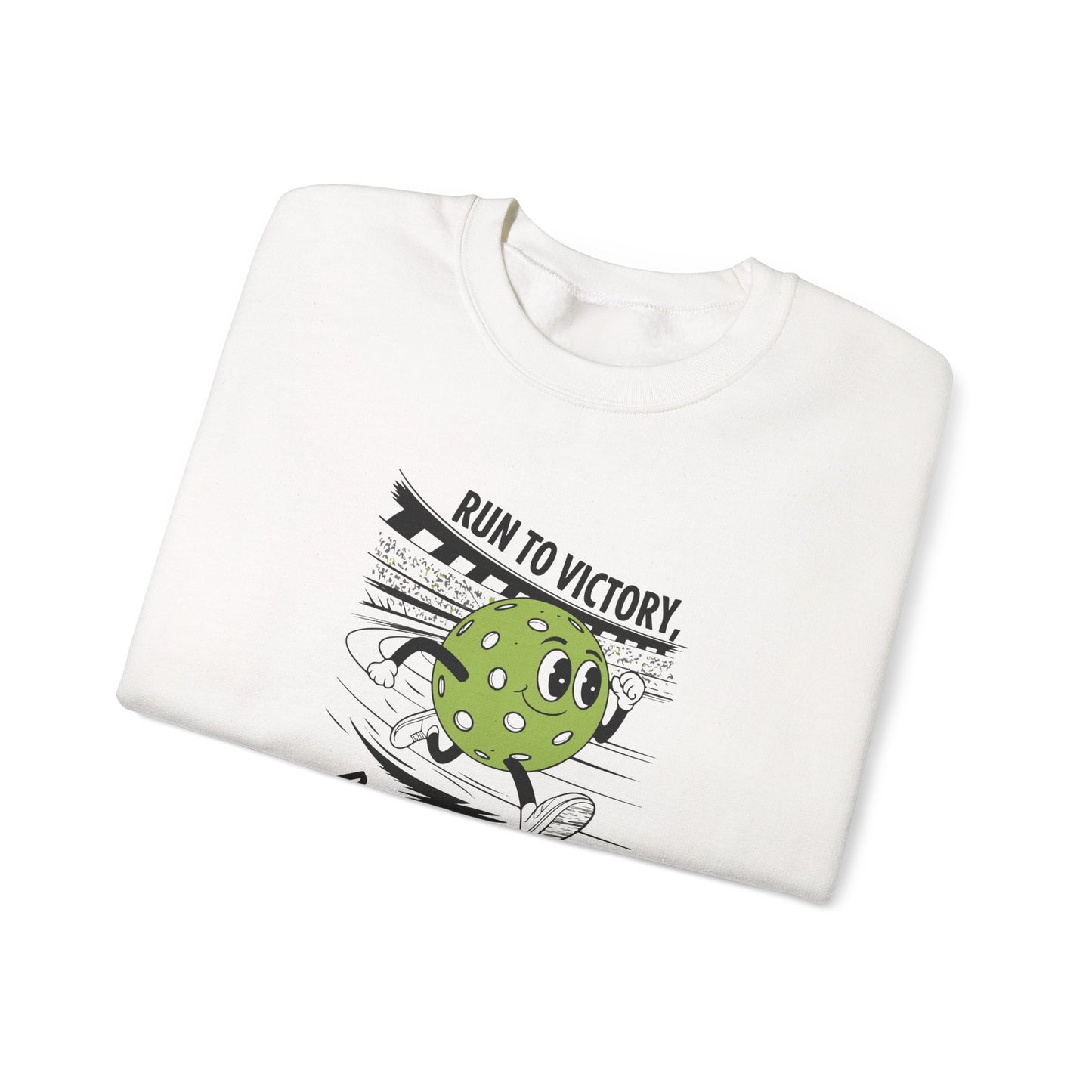 Men's Soft Pickleball Sweatshirt - Run to Victory Pickleball Style