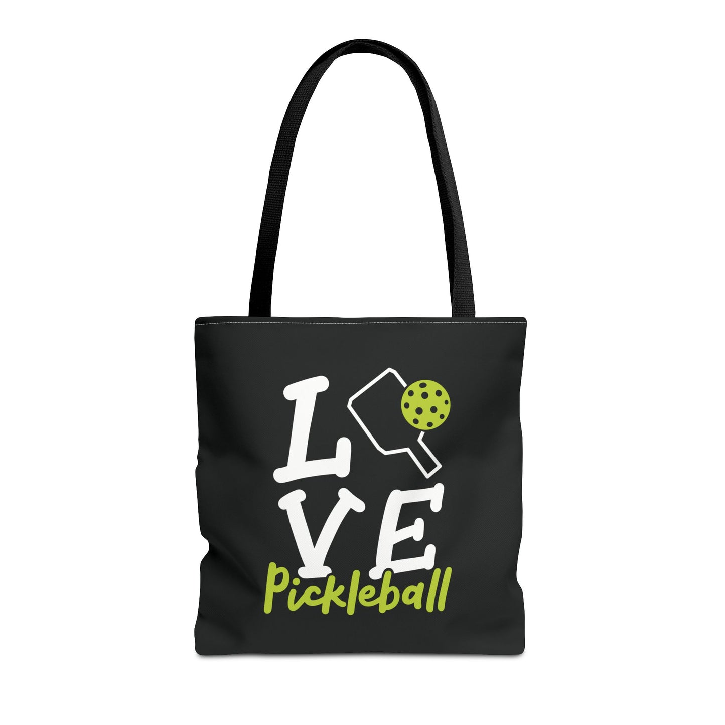 Pickleball Stylish Tote Bag - Love Pickleball Black