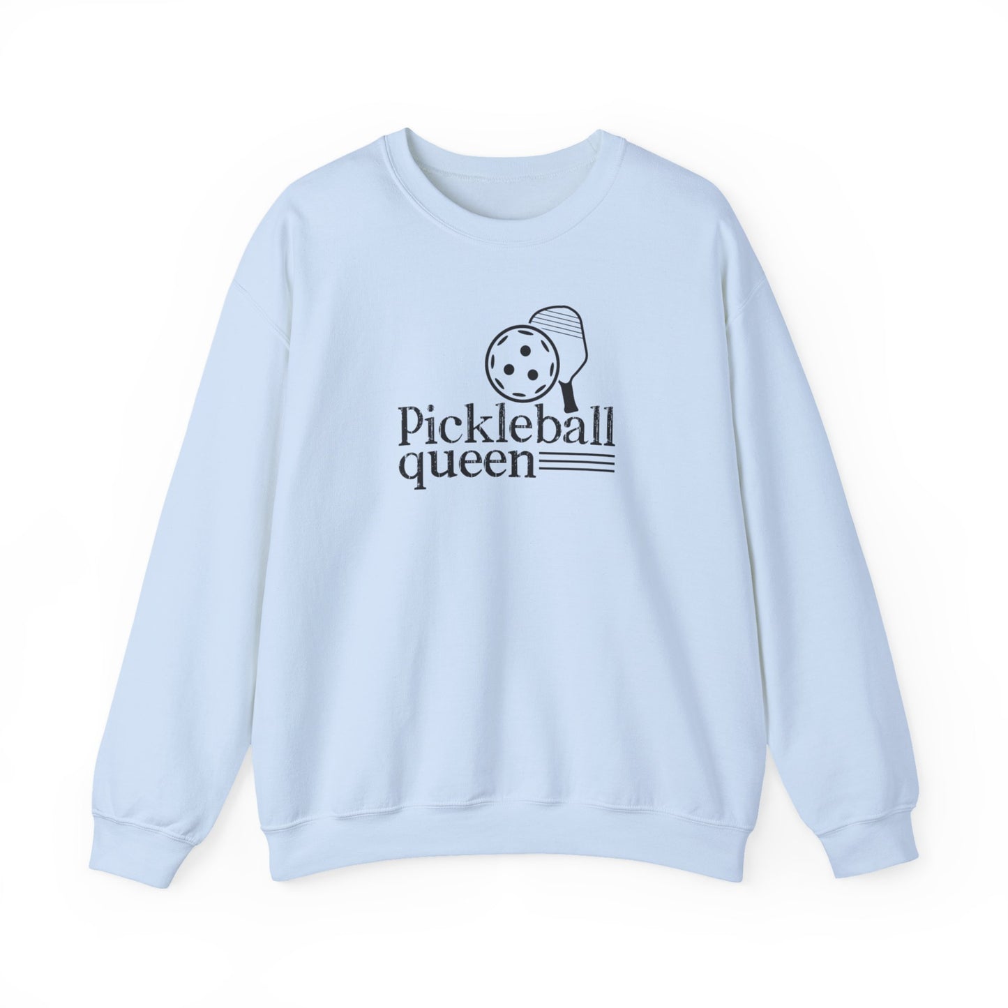 Women's Stylish Pickleball Sweatshirt - Pickleball Queen Blue