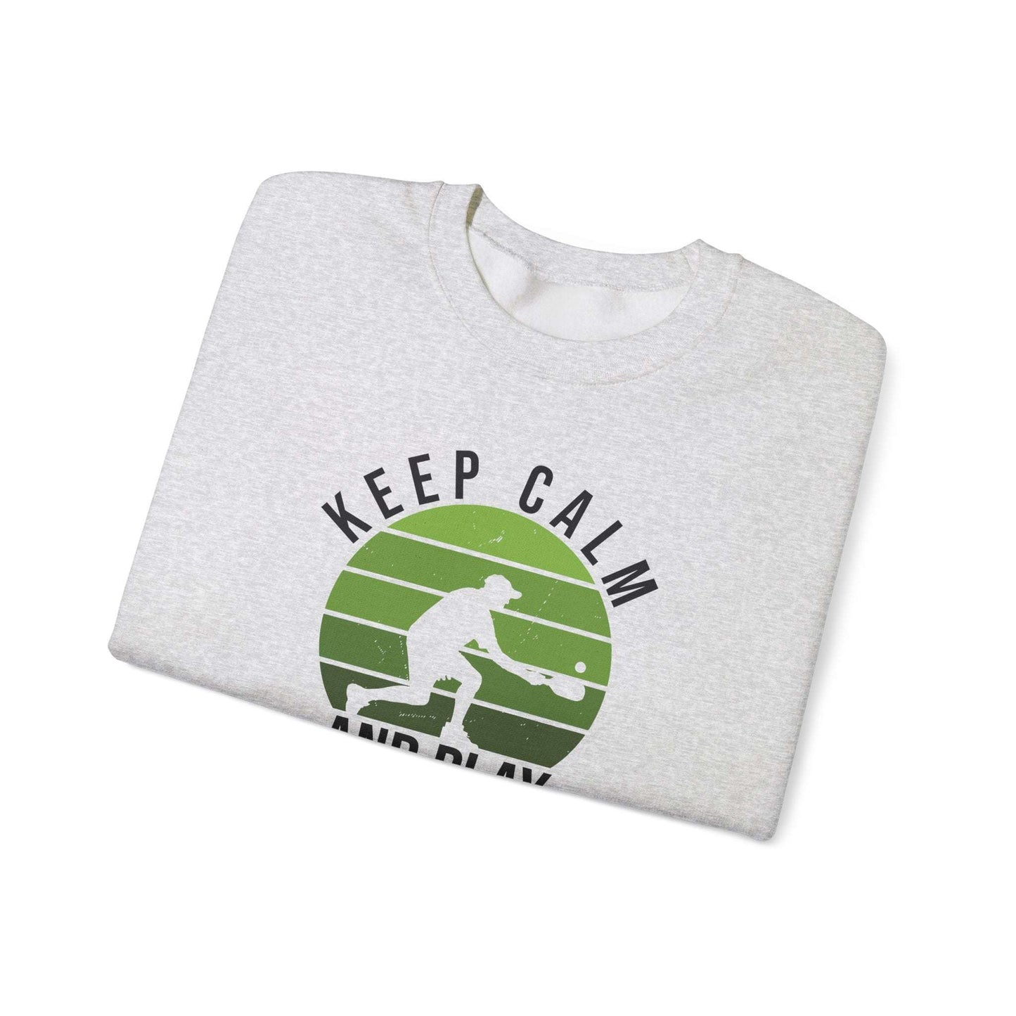 Men's Durable Pickleball Sweatshirt - Keep Calm and Play