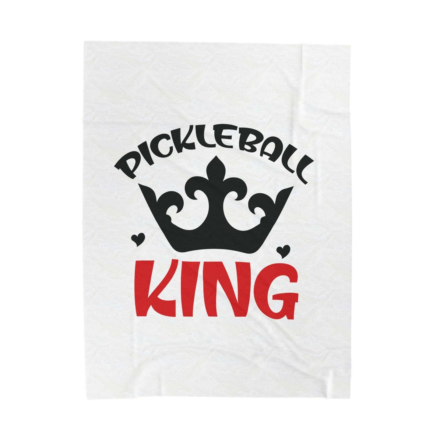 Pickleball Soft Blanket - Pickleball King White