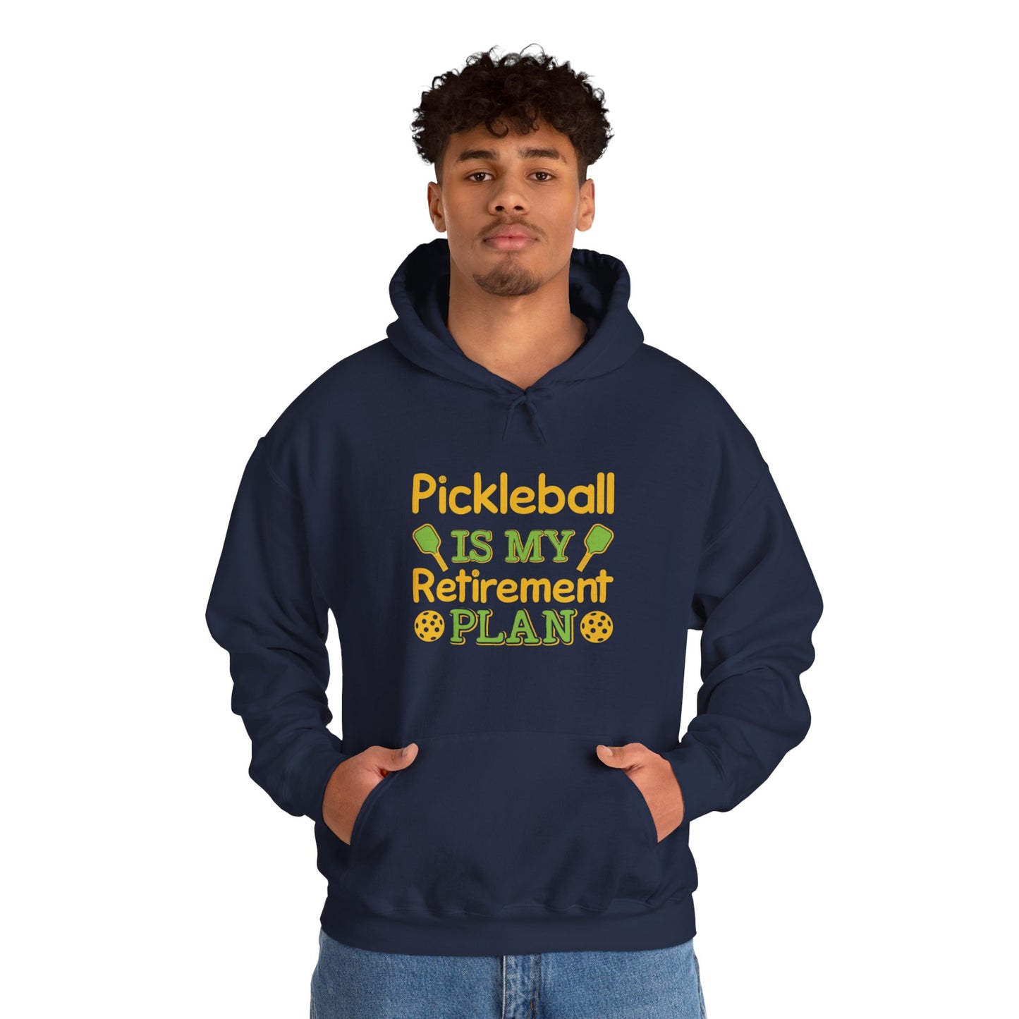Men's Durable Pickleball Hoodie - Pickleball Is My Retirement Plan