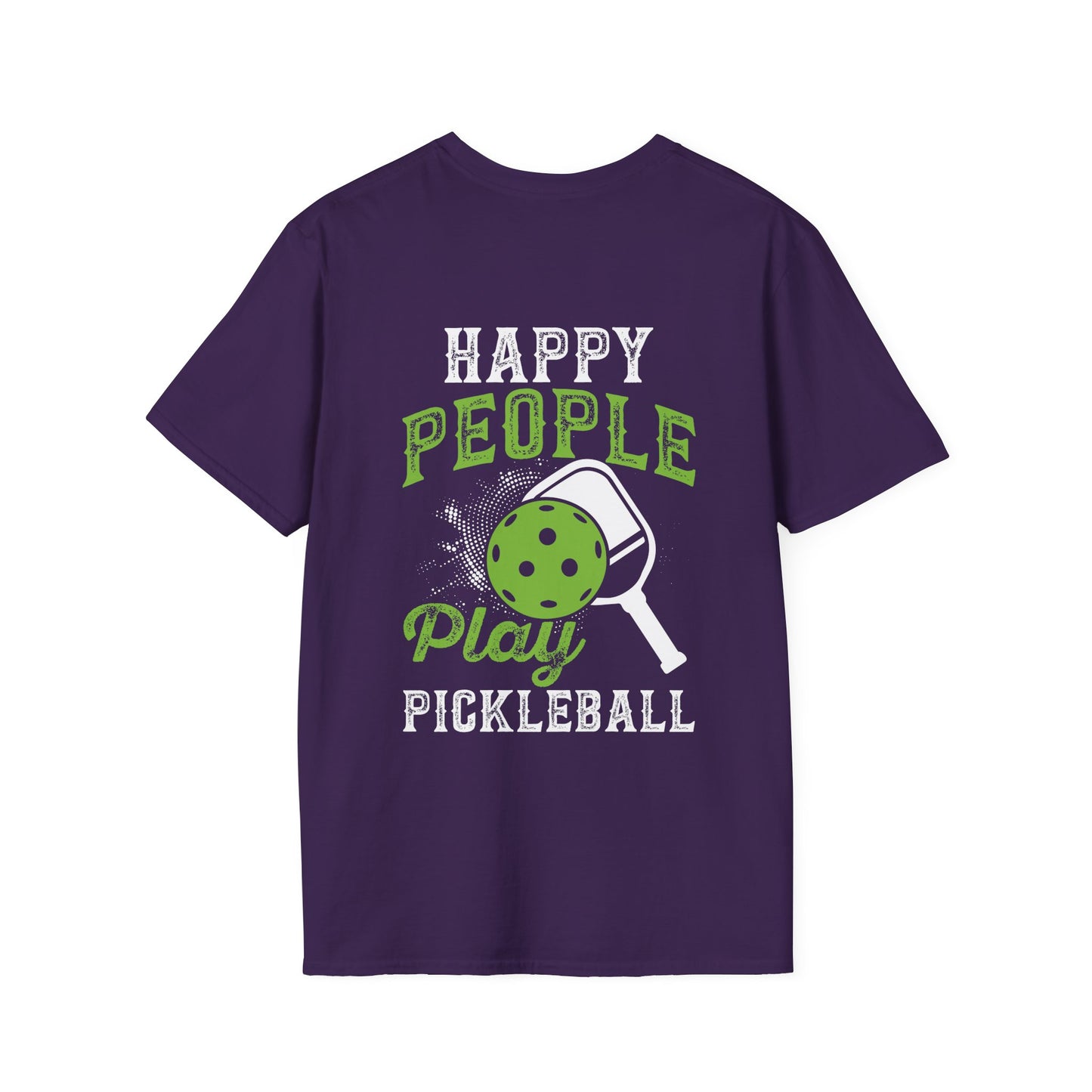 Men's Unique Pickleball T-shirt - Happy People Play Pickleball