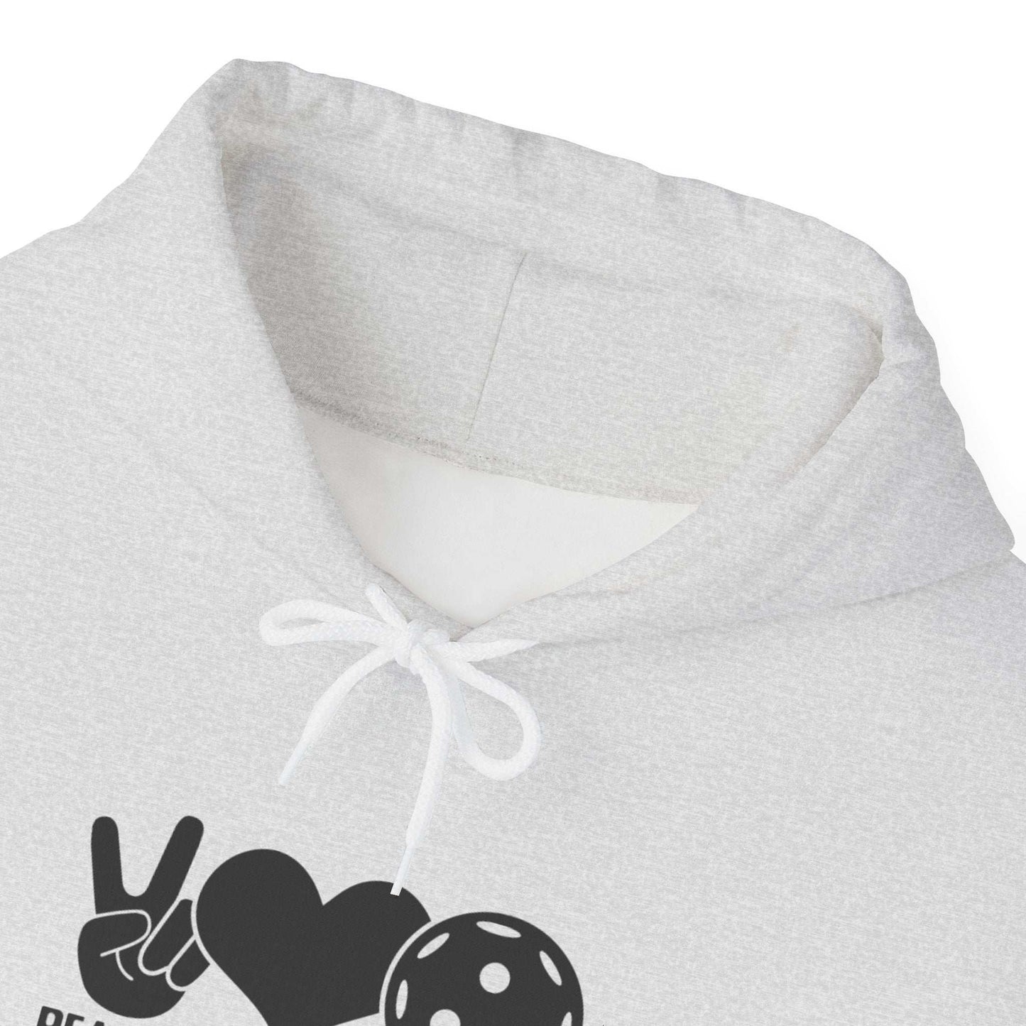 Men's Stylish Pickleball Hoodie - Peace, Love, Pickleball