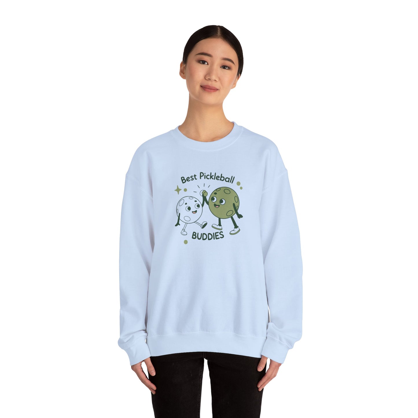 Women's Cute Pickleball Sweatshirt - Best Pickleball Buddies