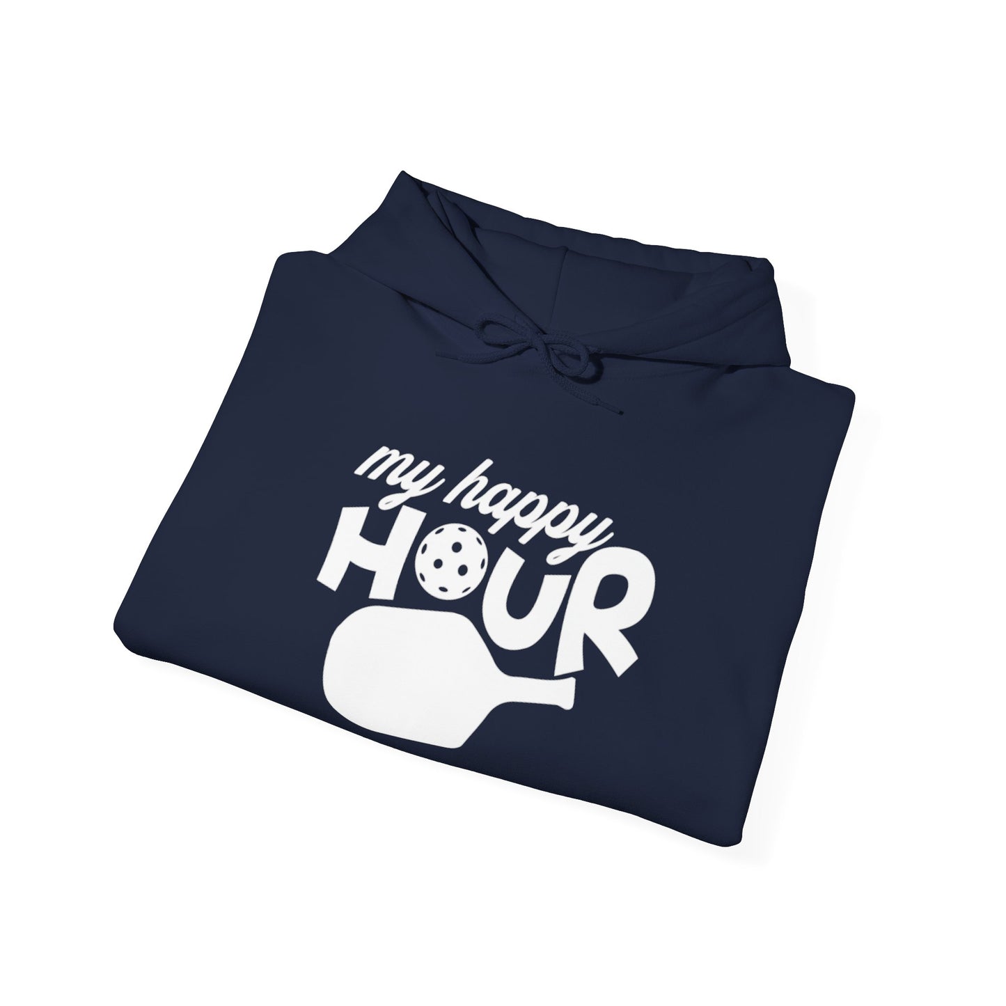 Men's Durable Pickleball Hoodie - My Happy Hour