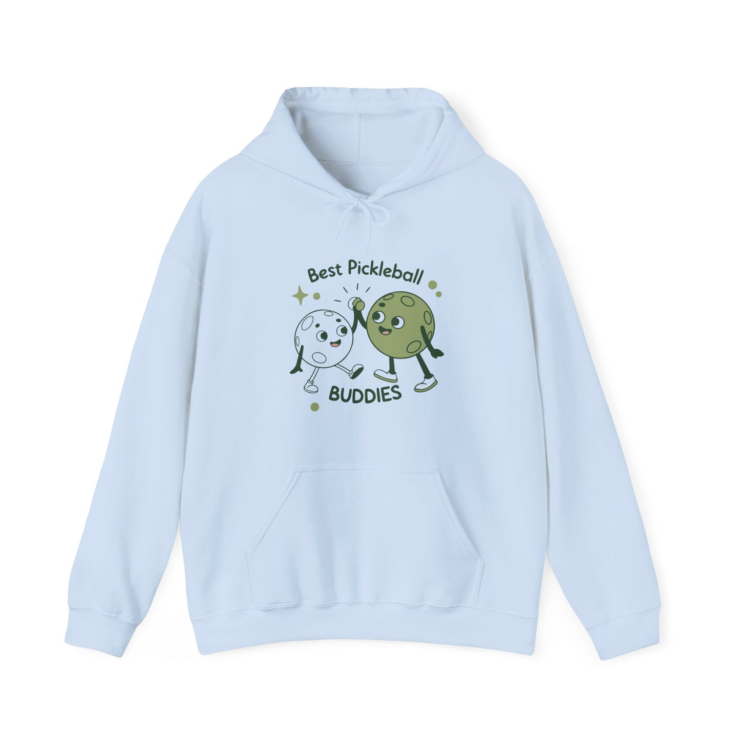 Men's Cute Pickleball Hoodie - Best Pickleball Buddies Blue