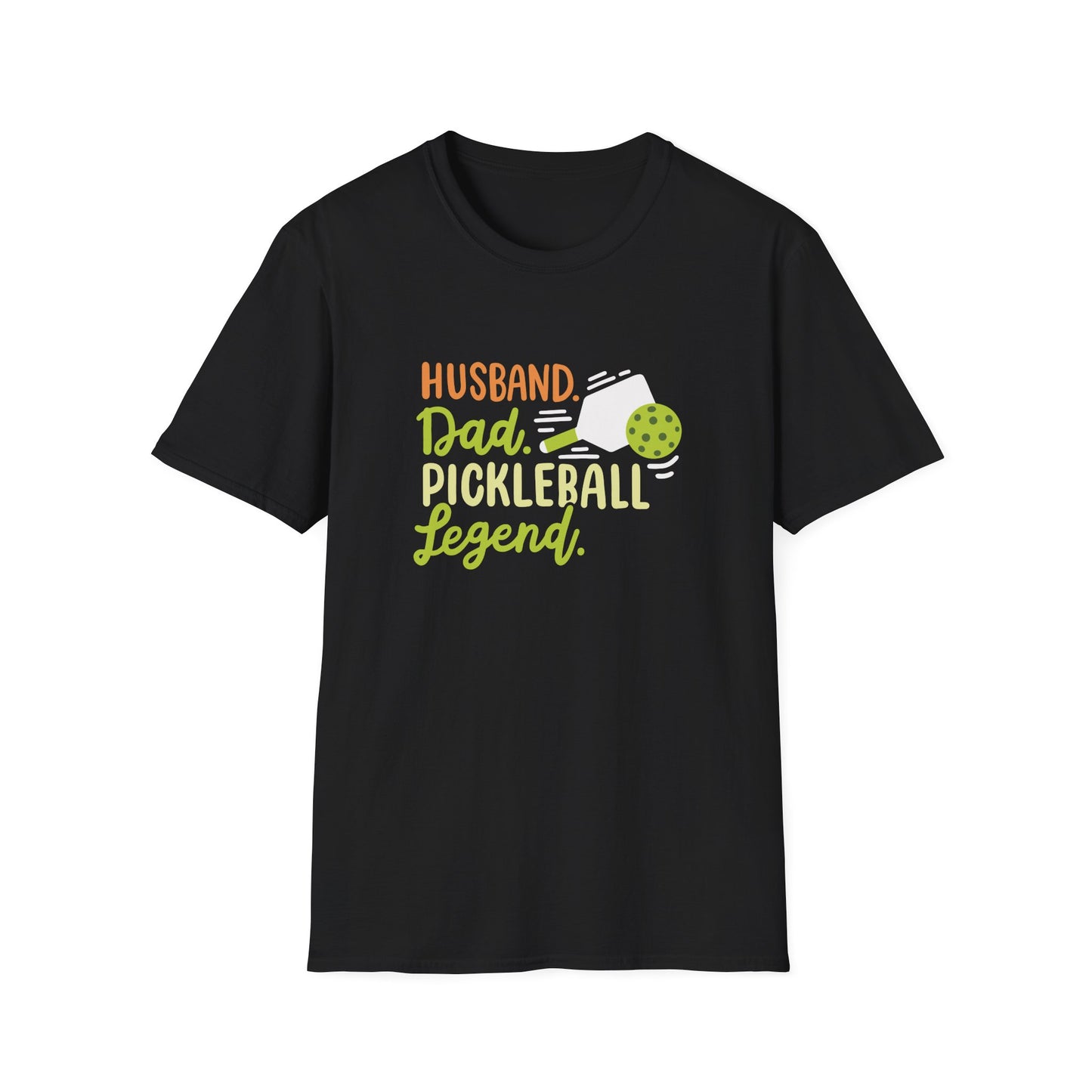 Men's Funny Pickleball T-shirt - Husband.Dad.Pickleball Legend Black
