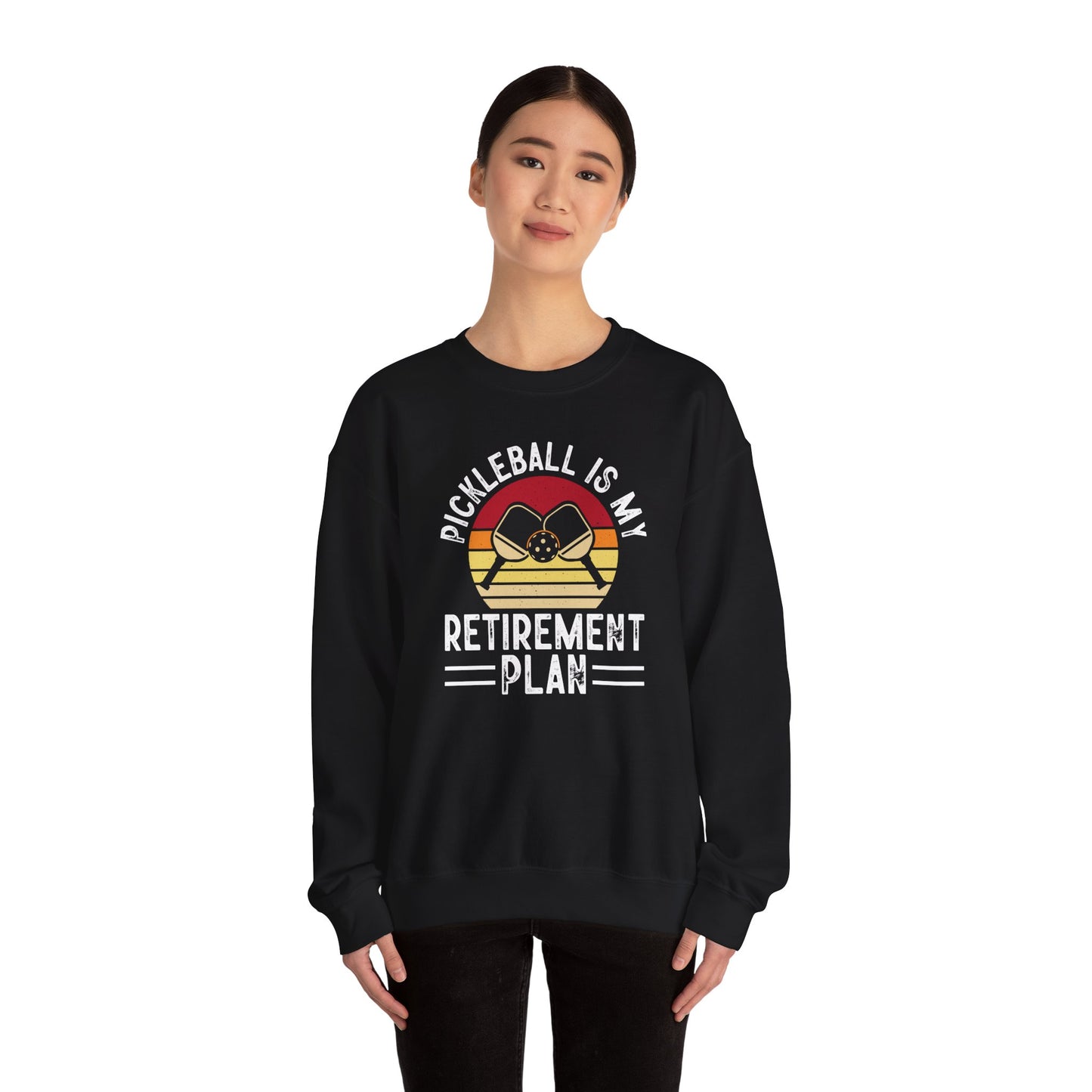 Women's Cool Pickleball Sweatshirt - Pickleball Is My Retirement Plan
