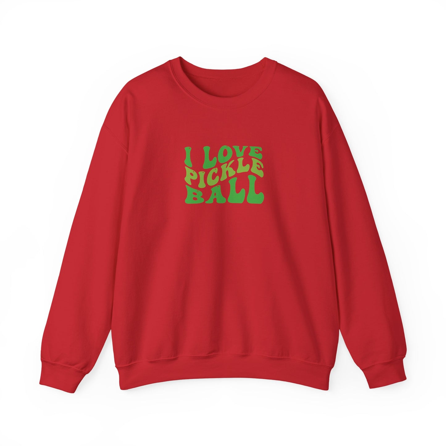 Men's Comfy Pickleball Sweatshirt - I Love Pickleball