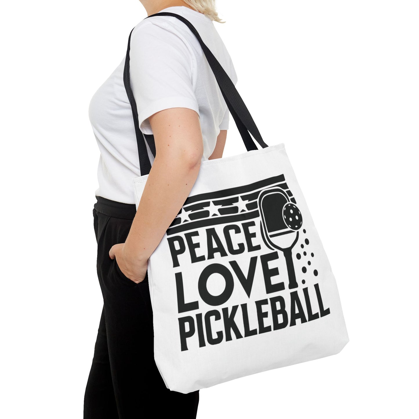 Pickleball Bold Tote Bag - Peace Love Pickleball