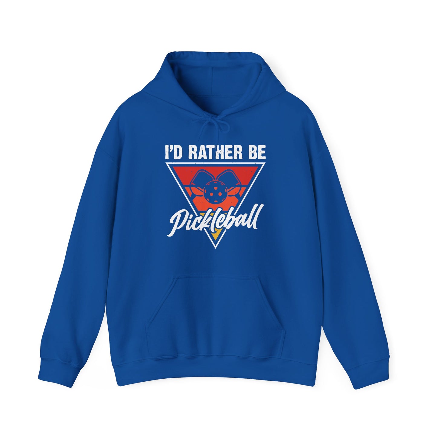 Men's Cool Pickleball Hoodie - I'd Rather Be Pickleball Royal