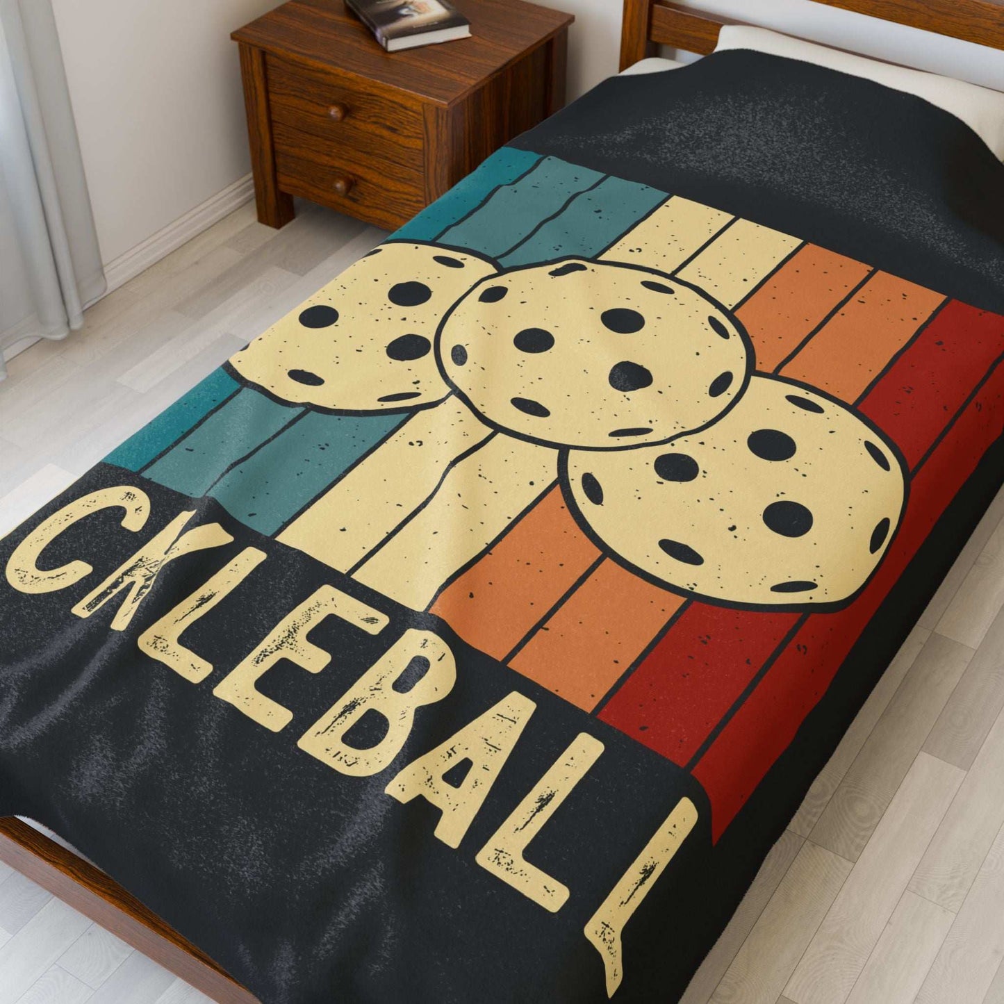 Pickleball Eye-Catching Blanket - Pickleball Retro