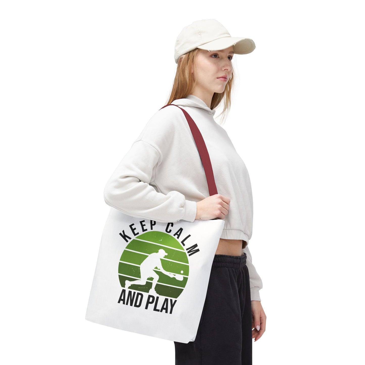 Pickleball Durable Tote Bag - Keep Calm and Play