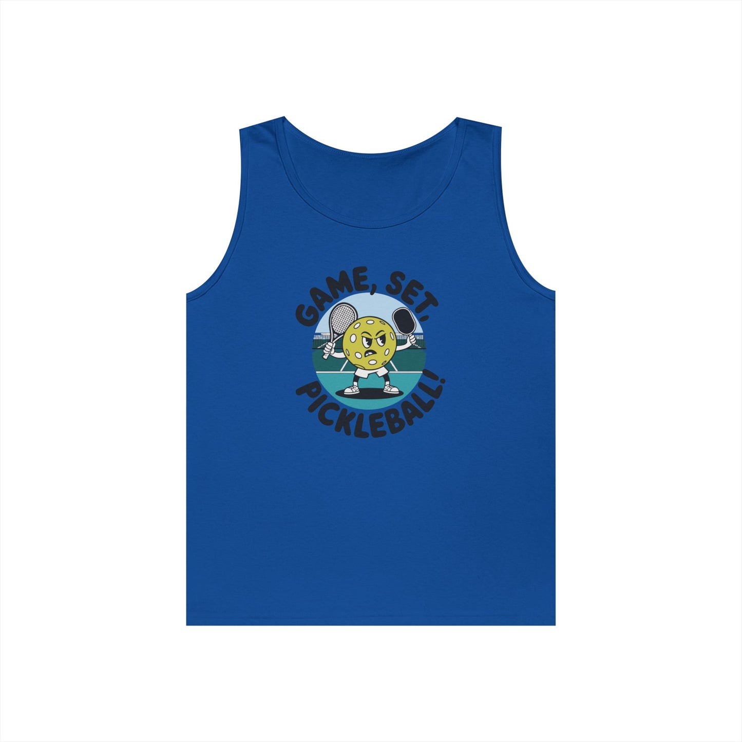 Men's Stylish Pickleball Tank Top - Game, Set, Pickleball Royal