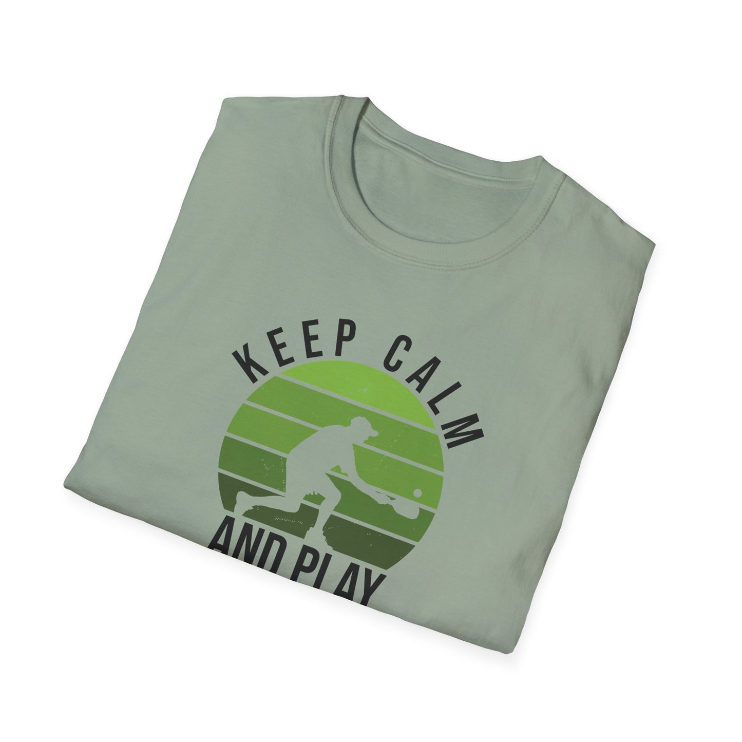 Men's Stylish Pickleball T-shirt - Keep Calm and Play