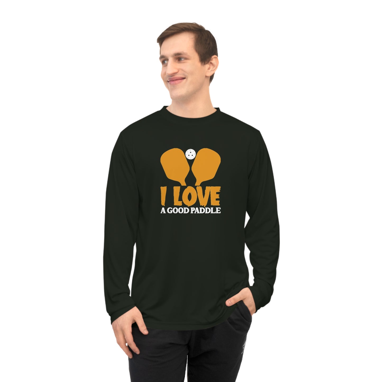 Men's Lightweight Pickleball Long Sleeves top - I Love a Good Paddle