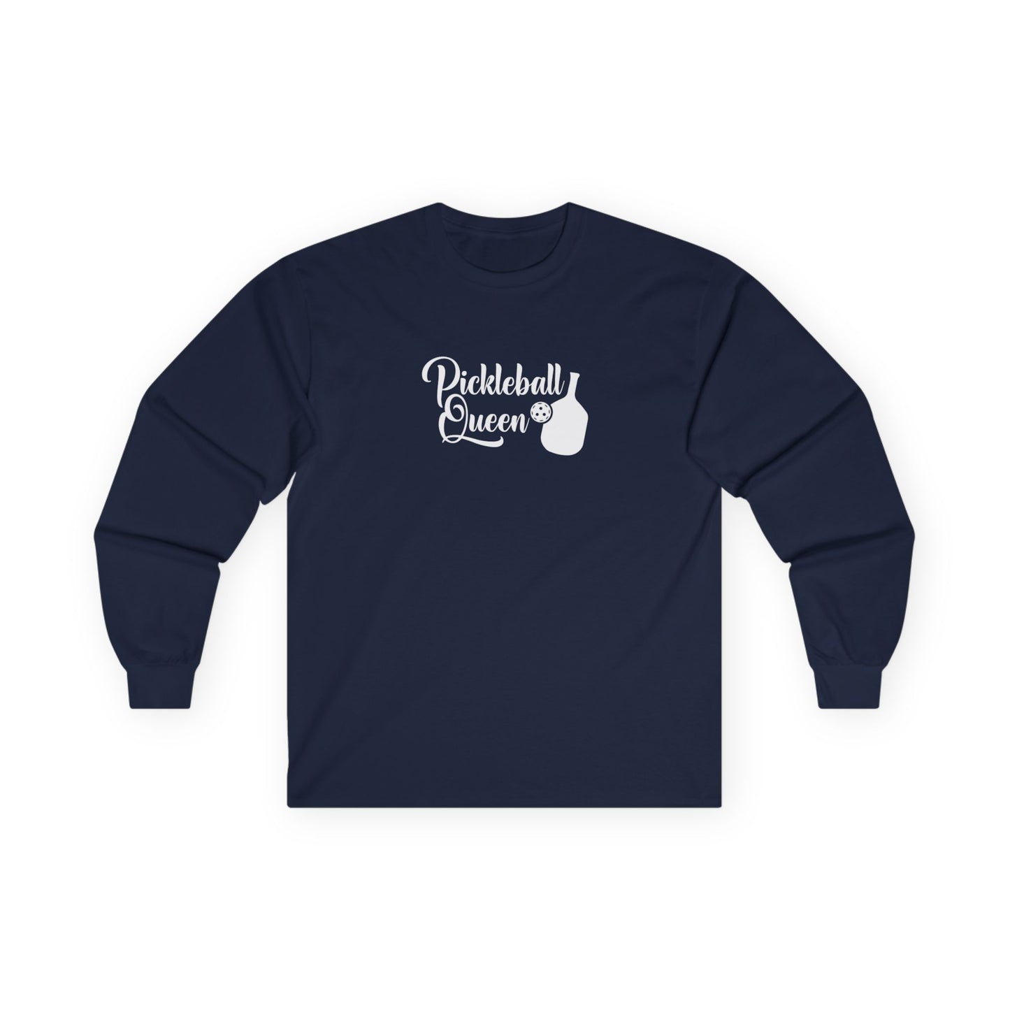 Women's Lightweight Pickleball Long Sleeves top - Pickleball Queen Navy