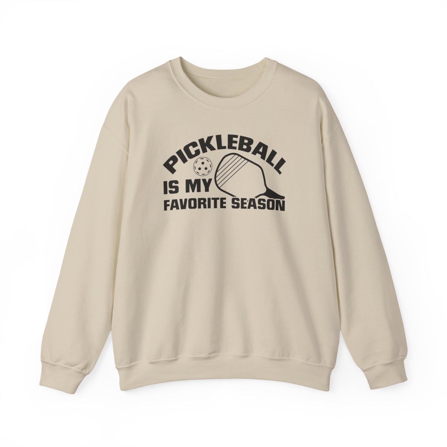 Men's Pickleball Sweatshirt - Pickleball Is My Favorite Season Beige