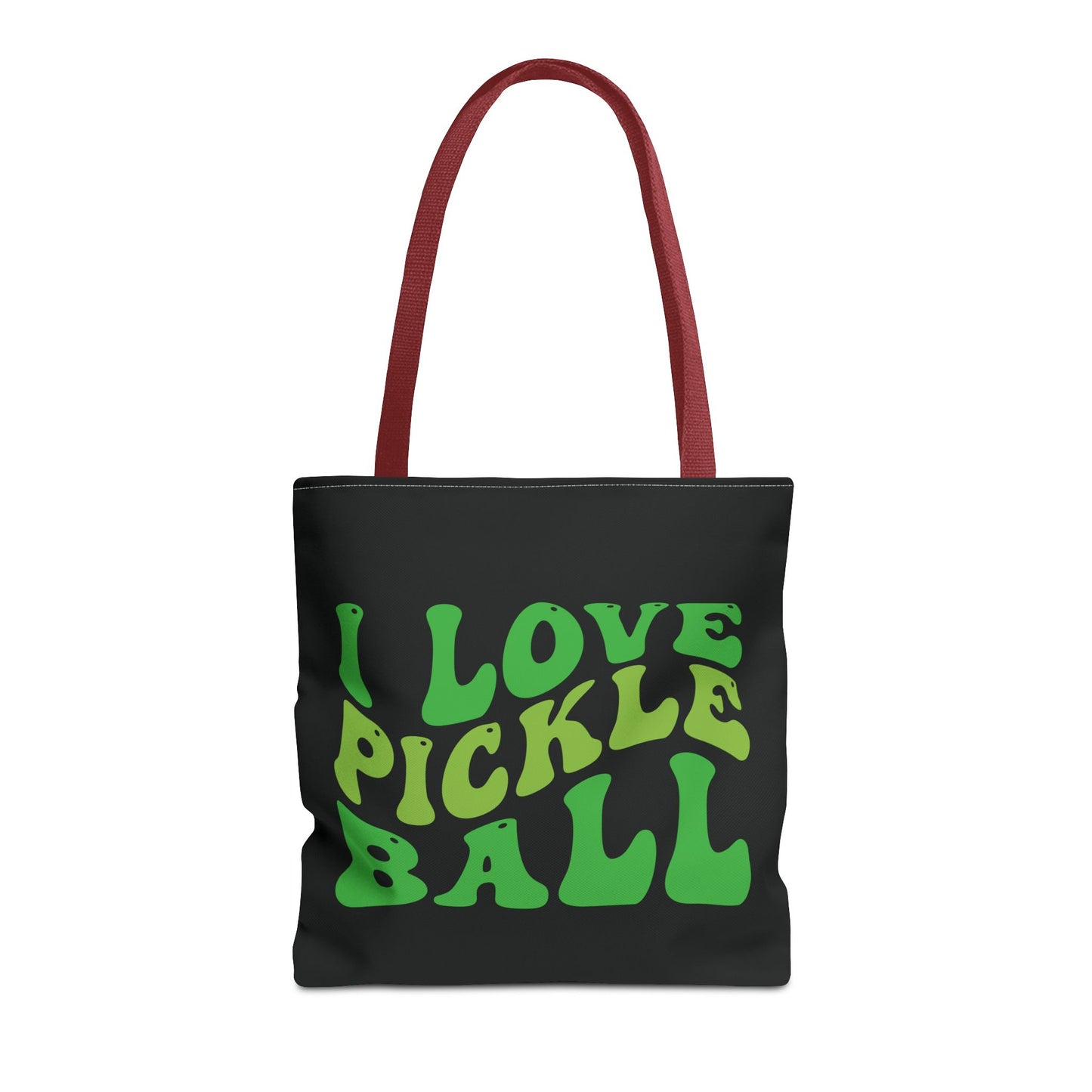 Pickleball Cute Tote Bag - I Love Pickleball Red
