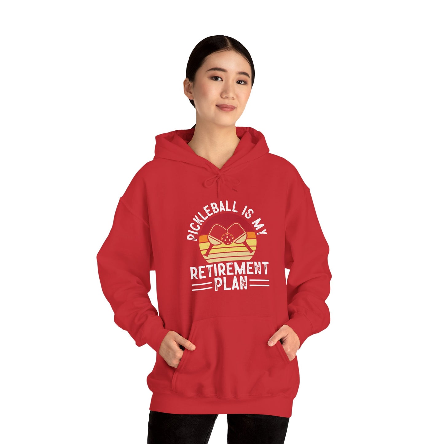 Women's Durable Pickleball Hoodie - Pickleball Is My Retirement Plan