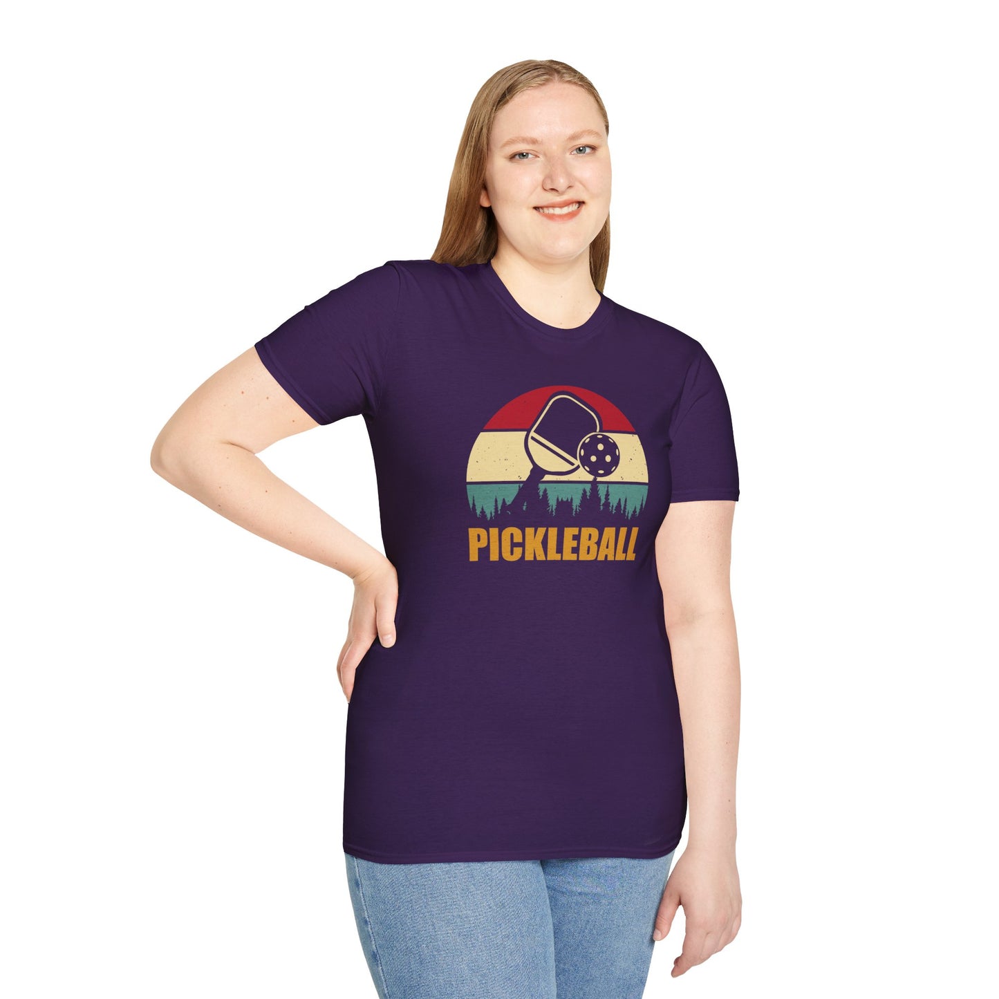 Women's Stylish Pickleball T-shirt - Pickleball Retro