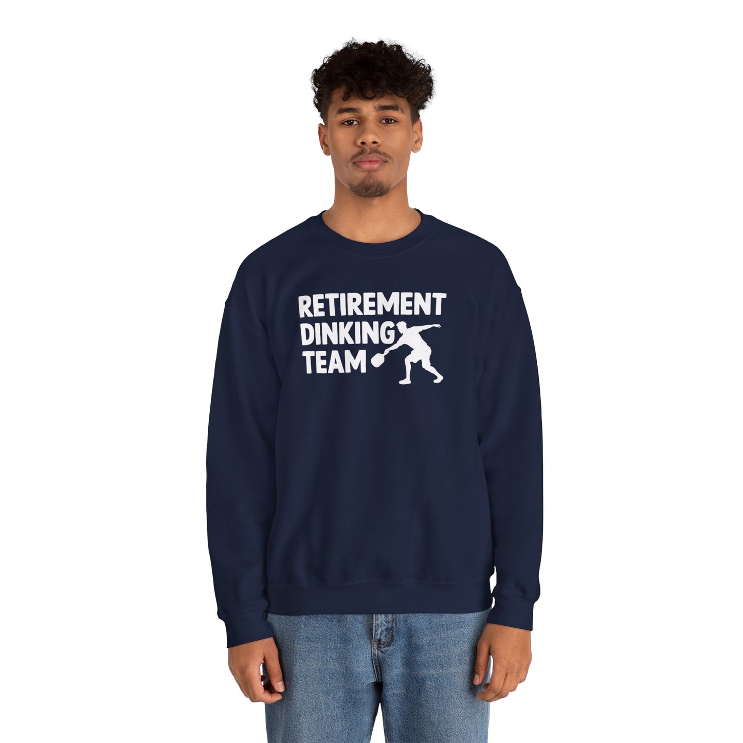 Men's Funny Pickleball Sweatshirt - Retirement Dinking Team