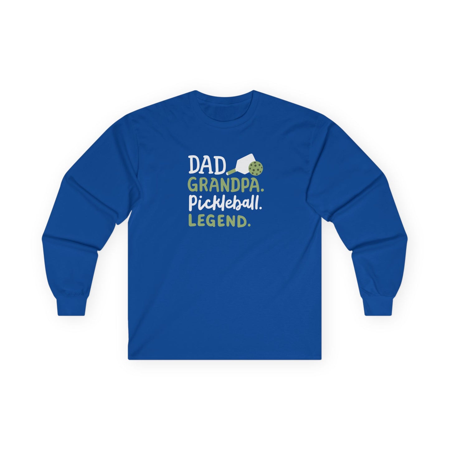 Men's Pickleball Long Sleeves top - Dad Grandpa Pickleball Legend Royal