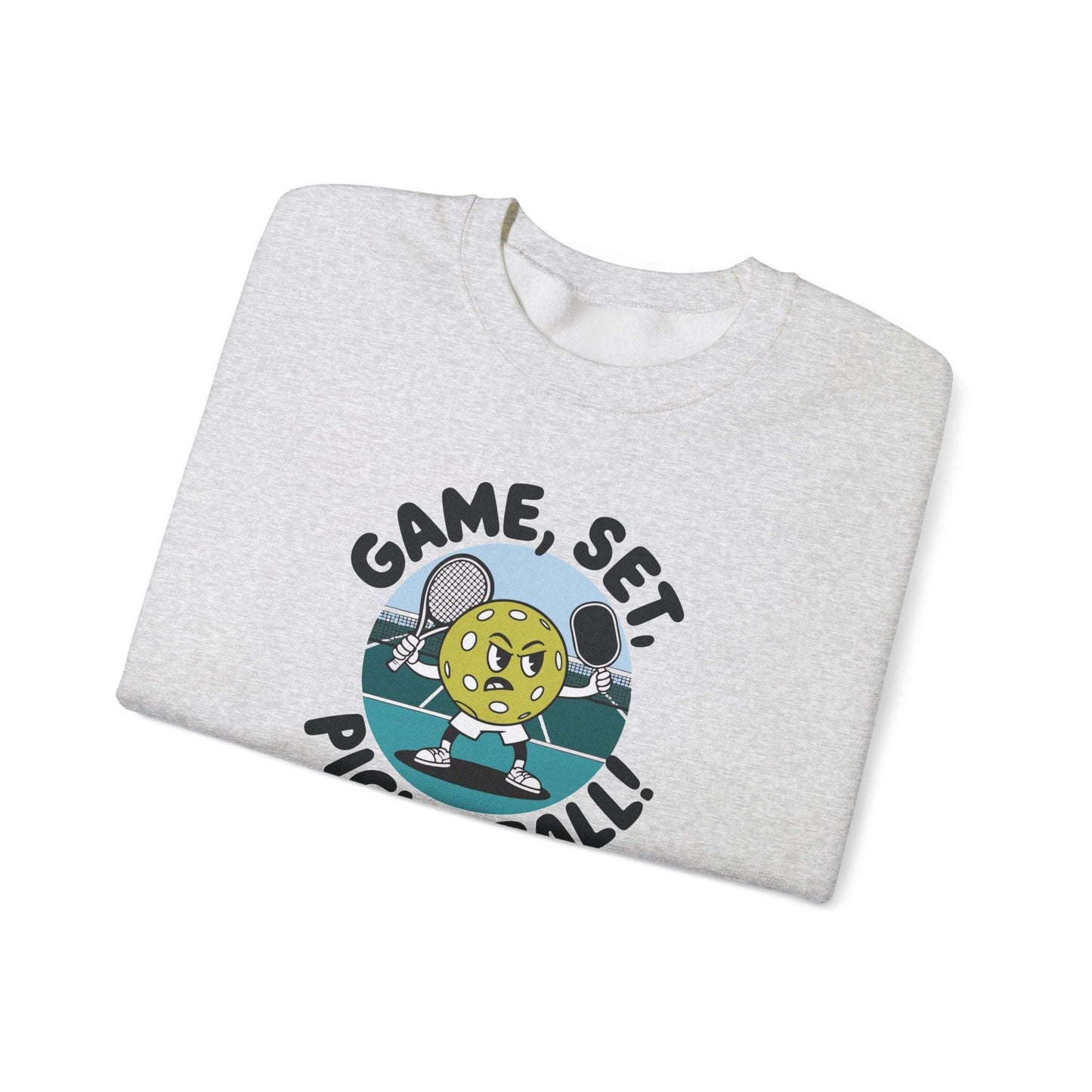Men's Durable Pickleball Sweatshirt - Game, Set, Pickleball