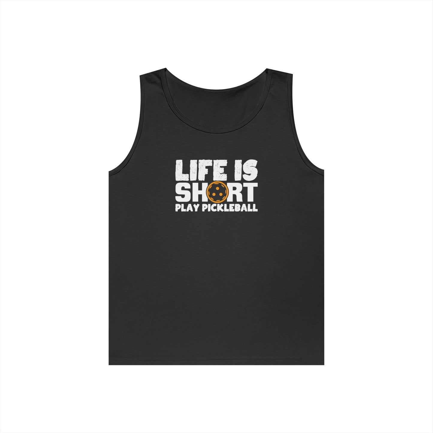 Women's Funny Pickleball Tank Top - Life Is Short Play Pickleball Black