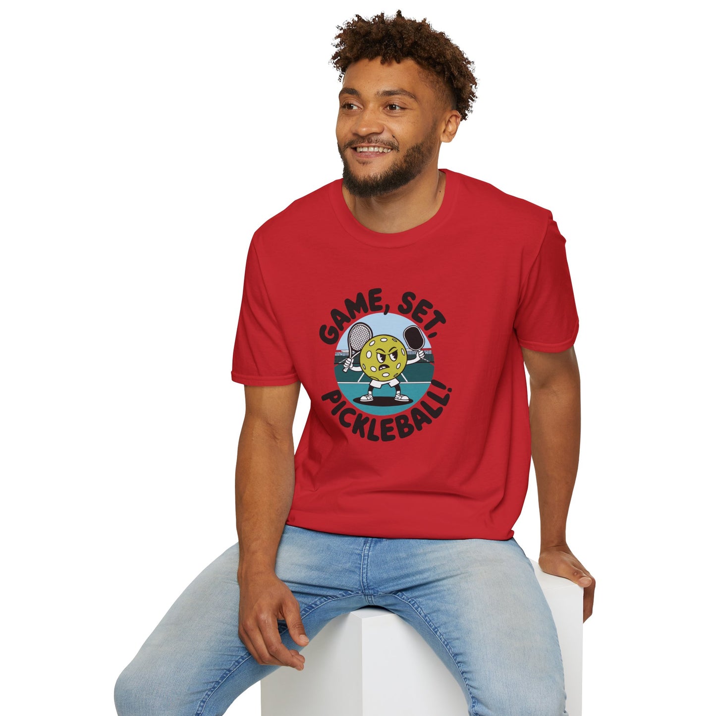 Men's Soft Pickleball T-shirt - Game, Set, Pickleball