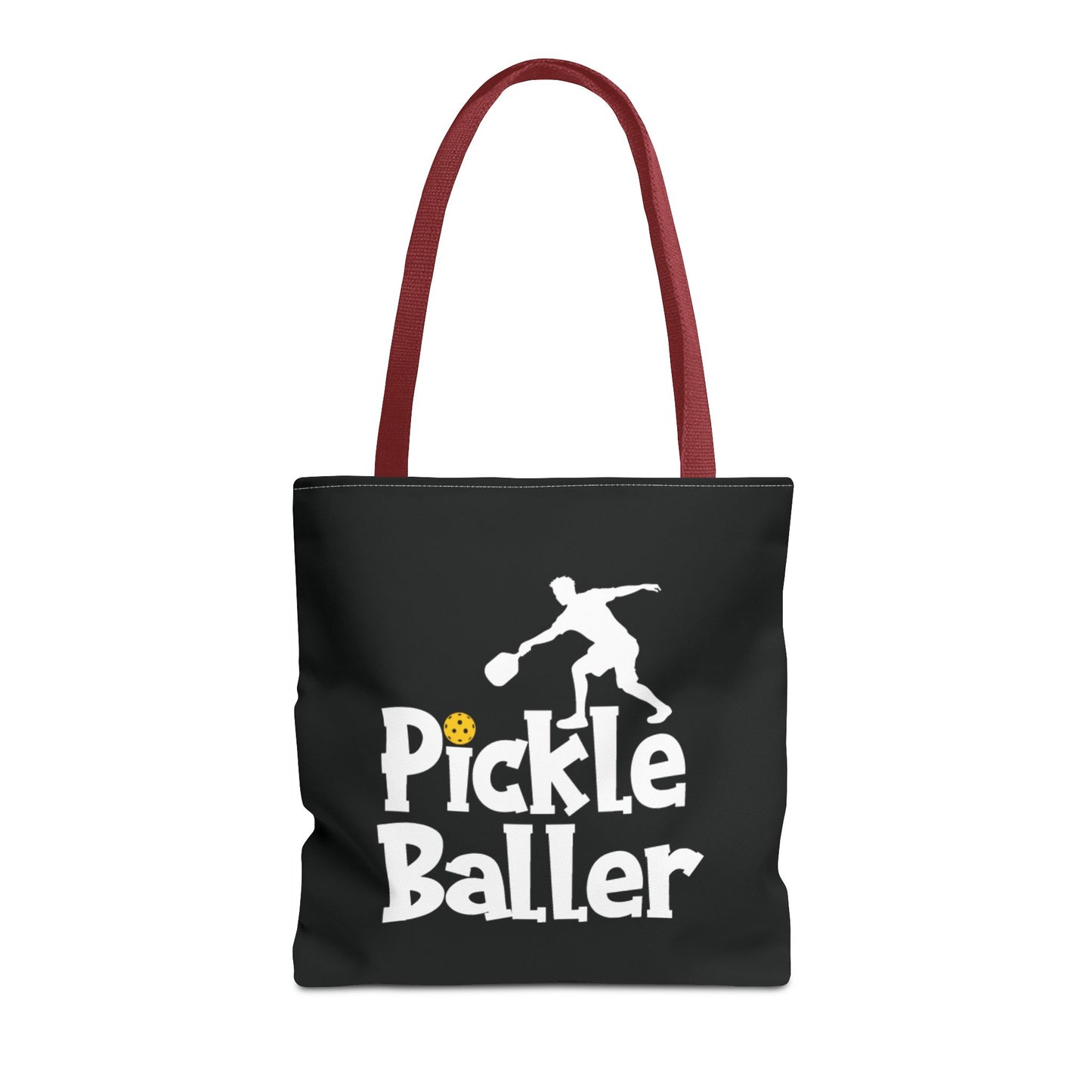 Pickleball Durable Tote Bag - Pickle Baller Red