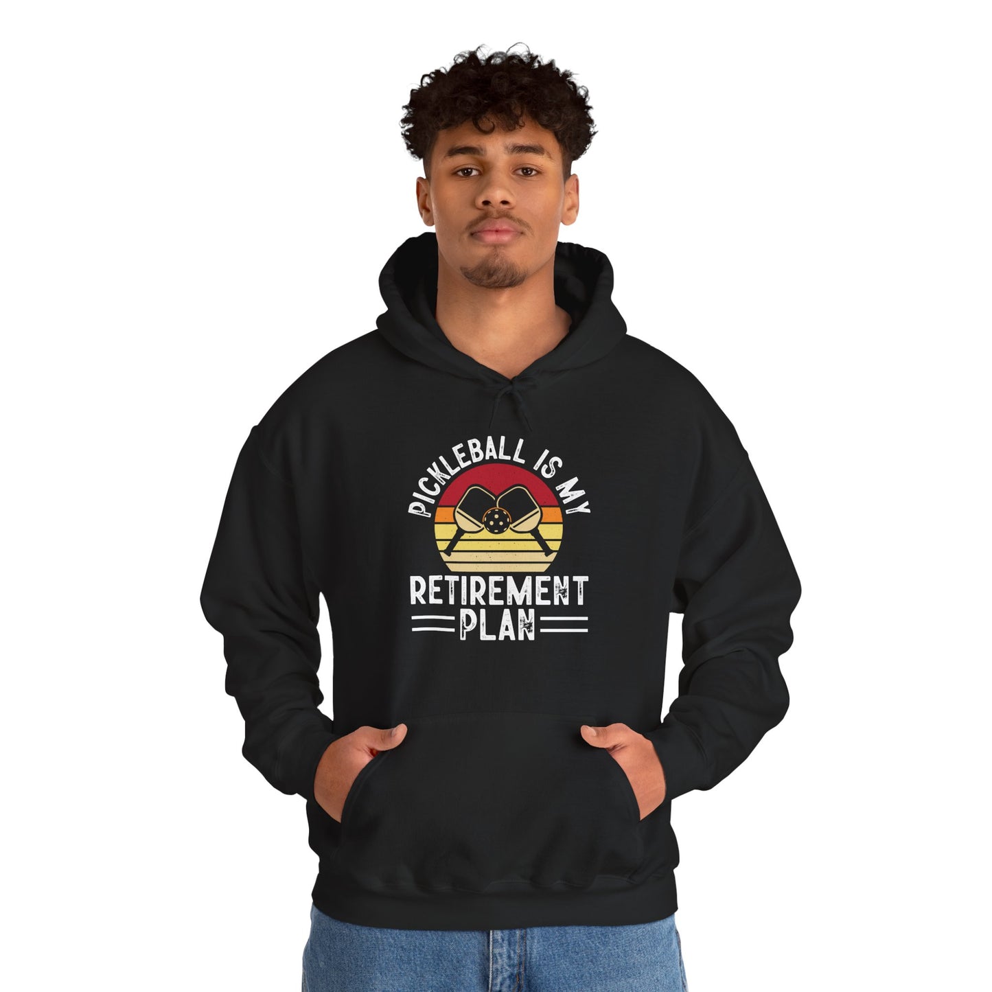 Men's Cool Pickleball Hoodie - Pickleball Is My Retirement Plan