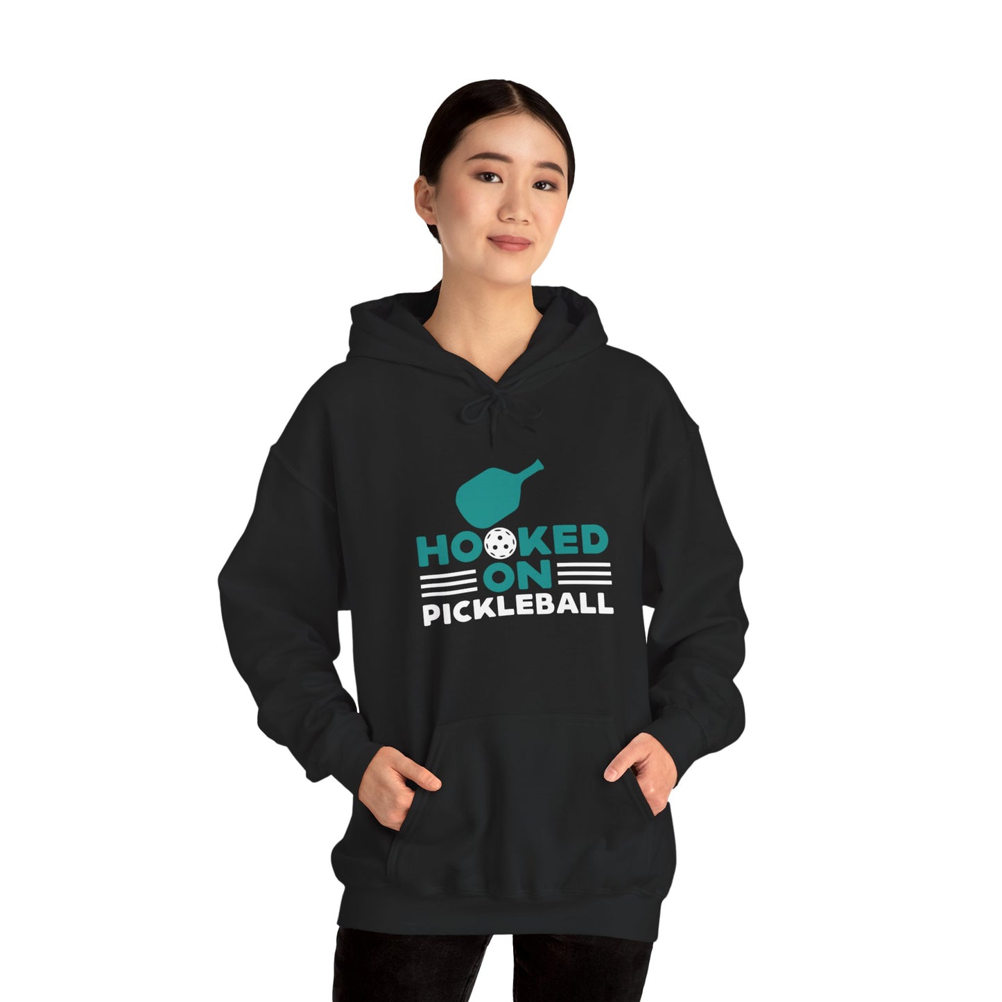 Women's Funny Pickleball Hoodie - Hooked on Pickleball