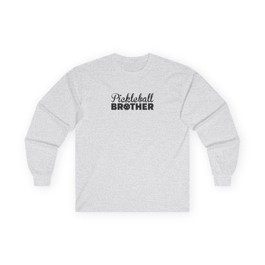 Men's Unique Pickleball Long Sleeves top - Pickleball Brother Gray