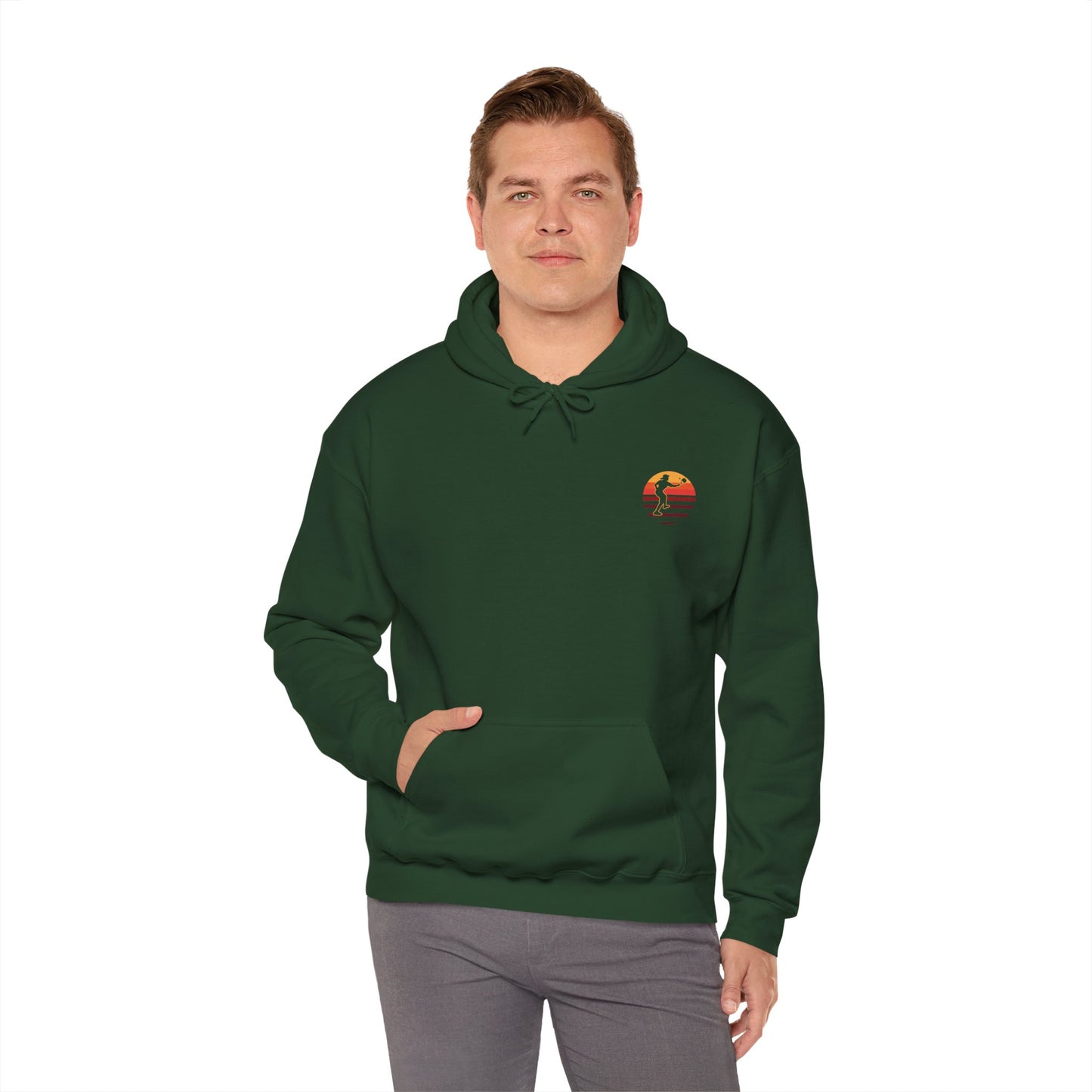 Men's Bold Pickleball Hoodie - There's No Crying in Pickleball
