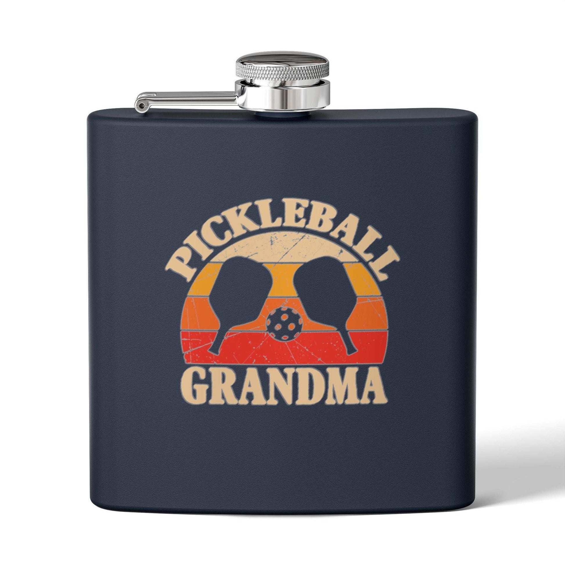 Pickleball Durable Flask - Pickleball Grandma Navy