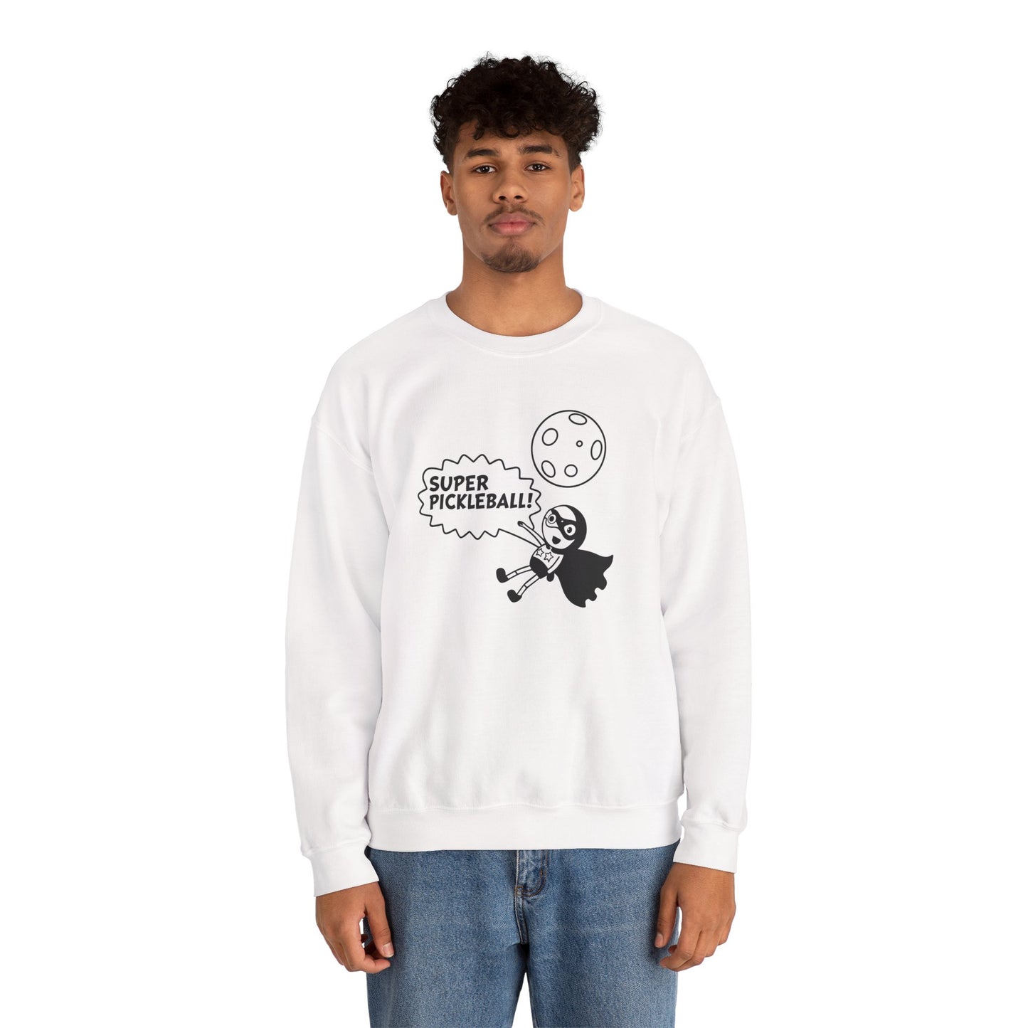 Men's Quirky Pickleball Sweatshirt - Super Pickleball