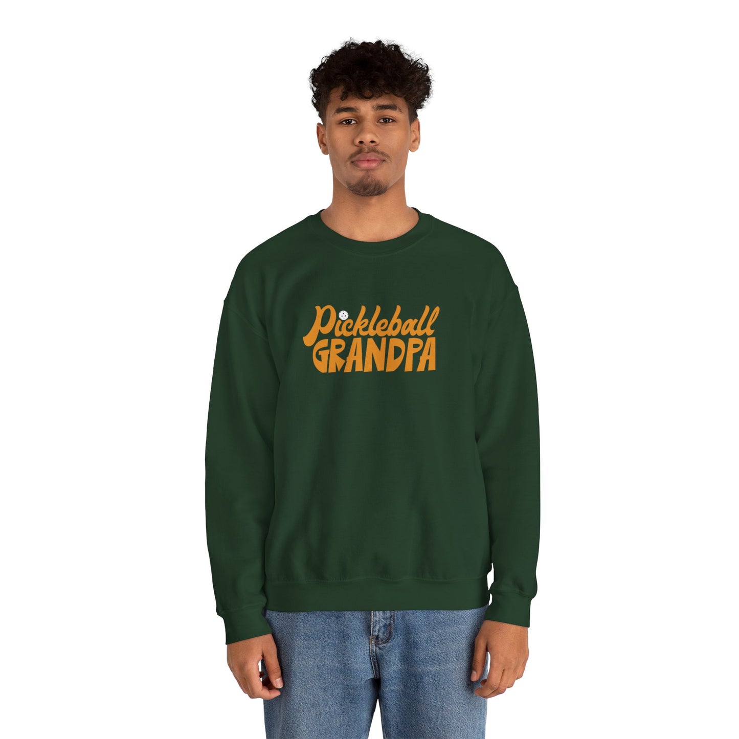 Men's Durable Pickleball Sweatshirt - Pickleball Grandpa