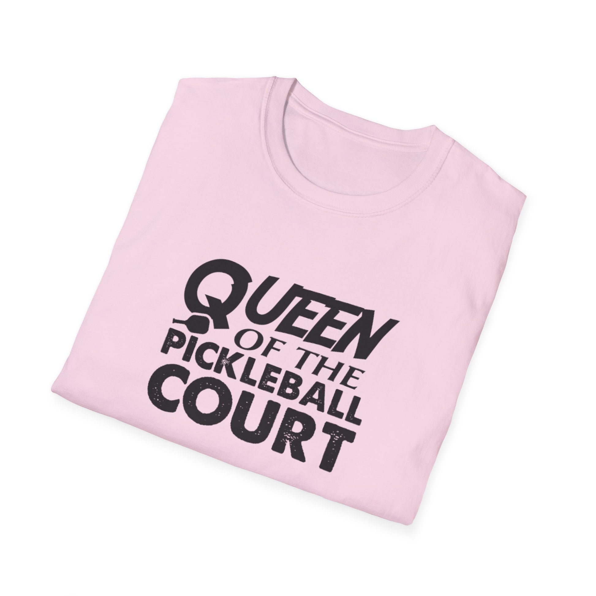 Women's Charming Pickleball T-shirt - Queen of the Pickleball Court