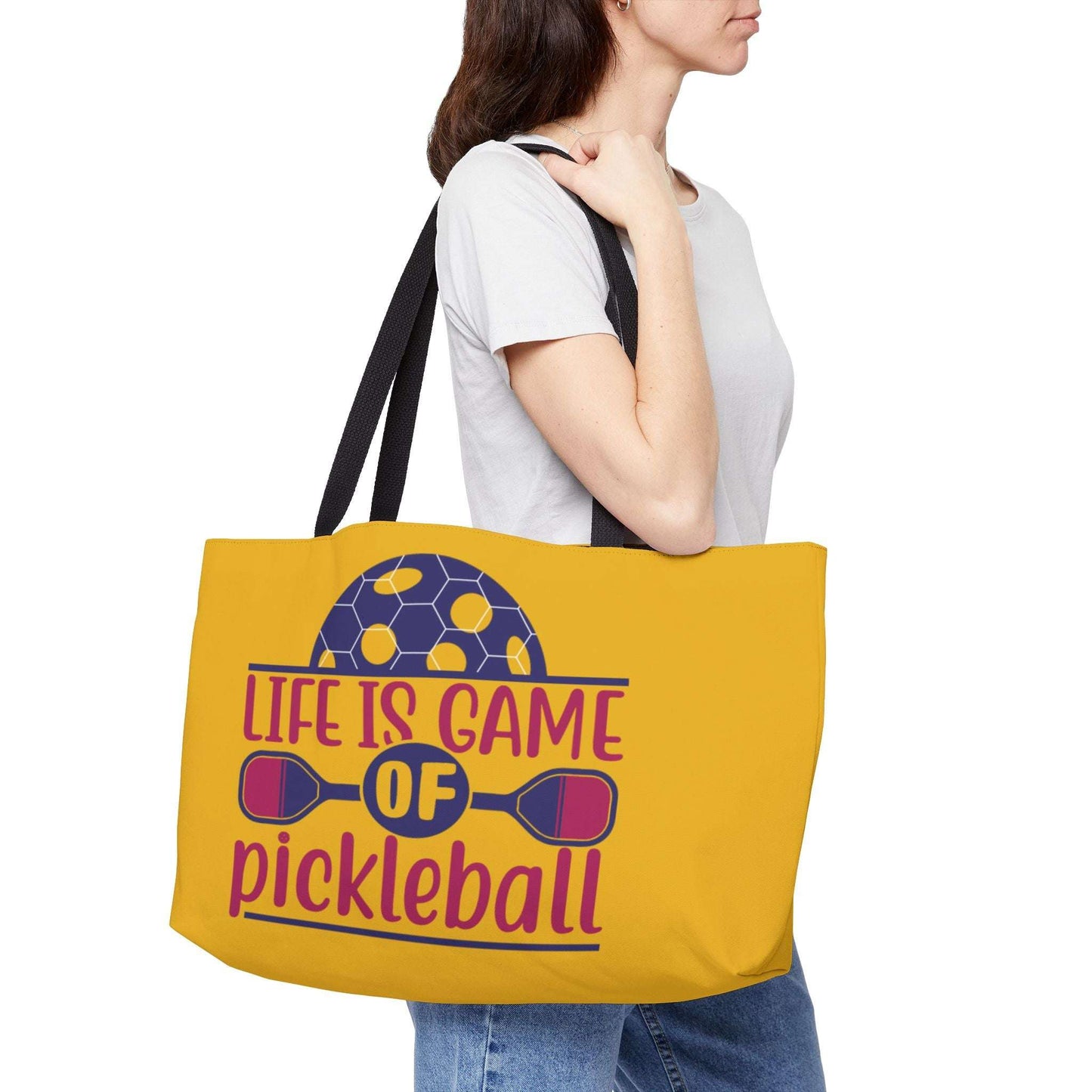 Pickleball Colorful Weekender bag - Life Is a Game of Pickleball
