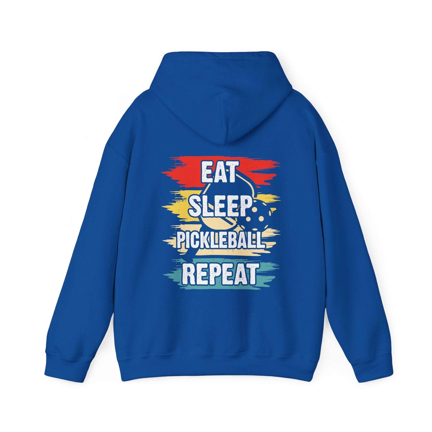 Men's Pickleball Hoodie - Eat Sleep Pickleball Repeat Retro