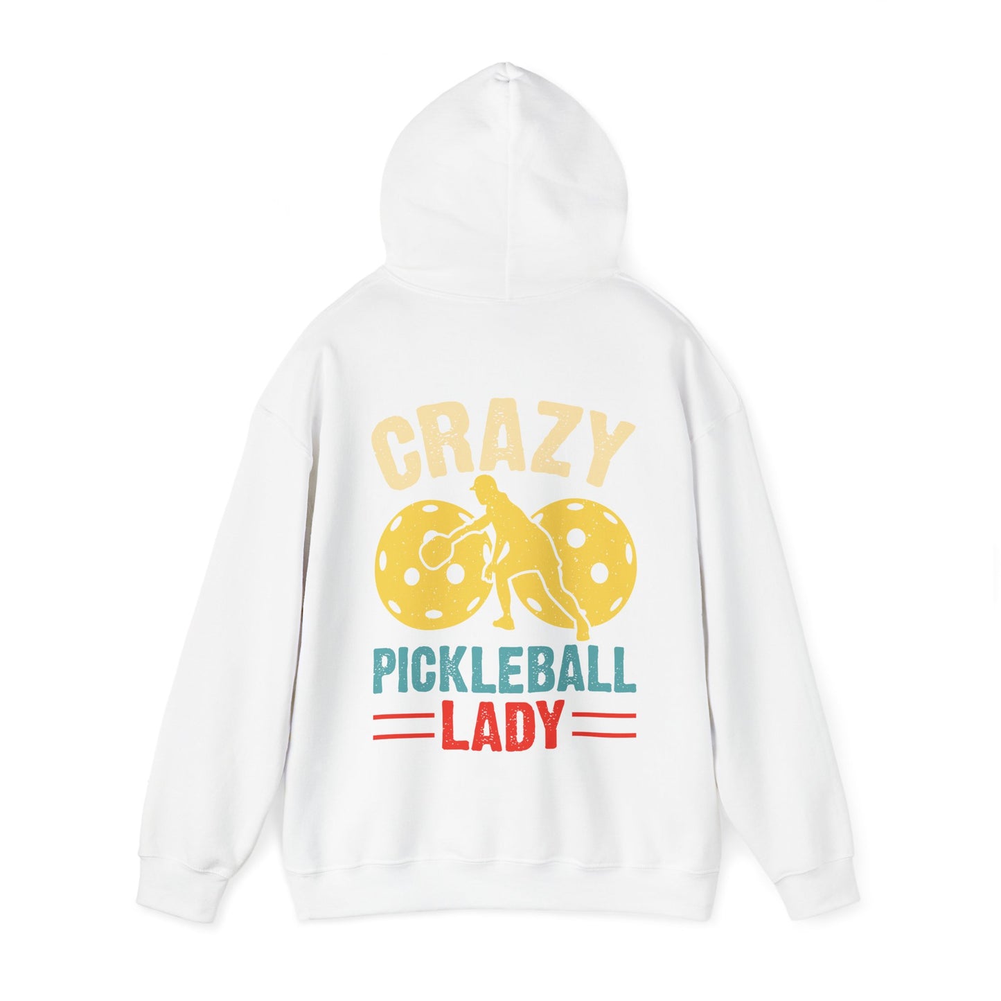 Women's Eye-Catching Pickleball Hoodie - Crazy Pickleball Lady
