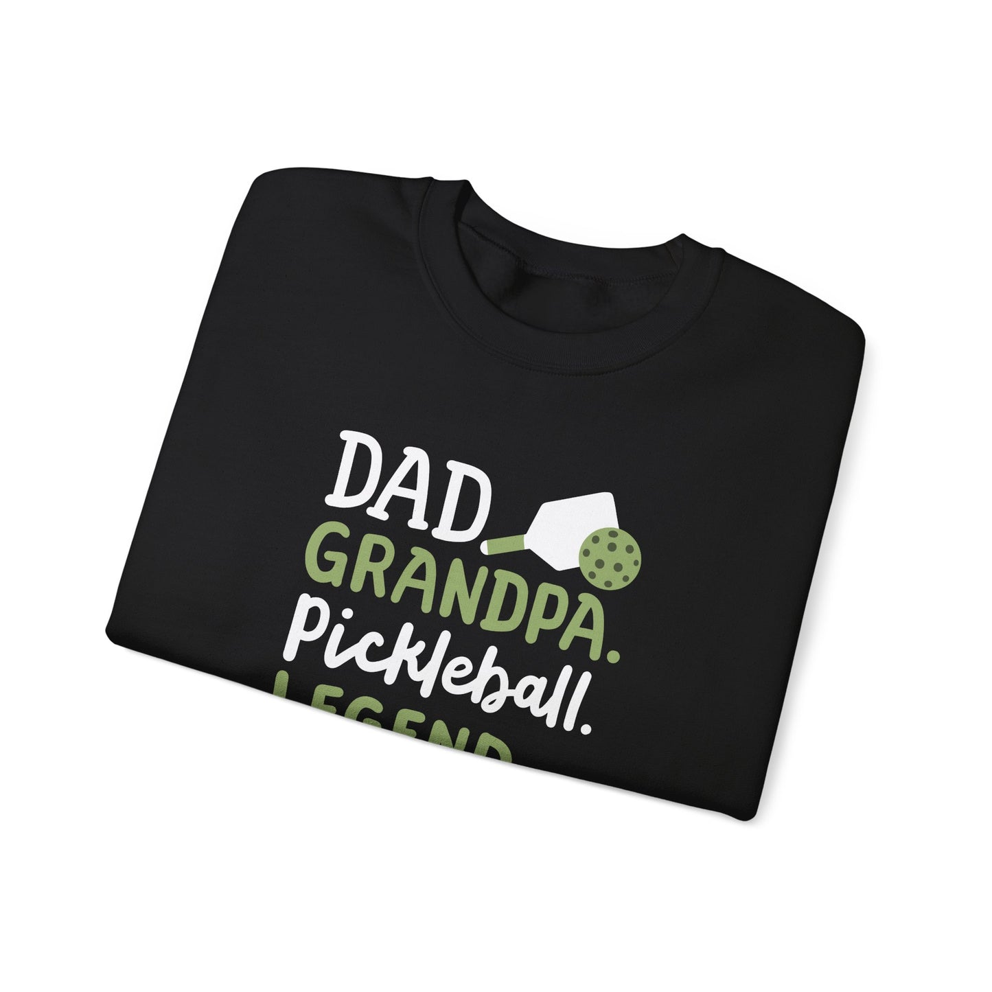 Men's Soft Pickleball Sweatshirt - Dad Grandpa Pickleball Legend
