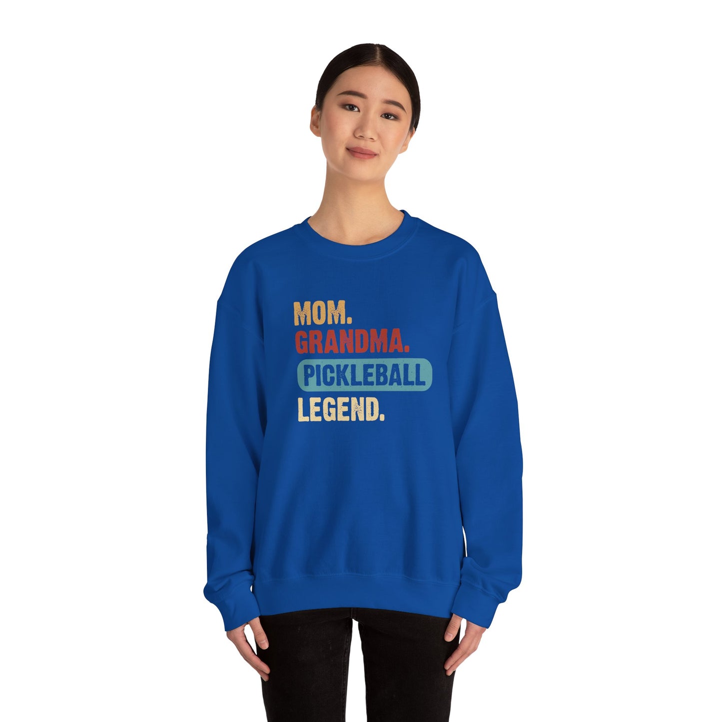 Women's Stylish Pickleball Sweatshirt - Mom Grandma Pickleball Legend