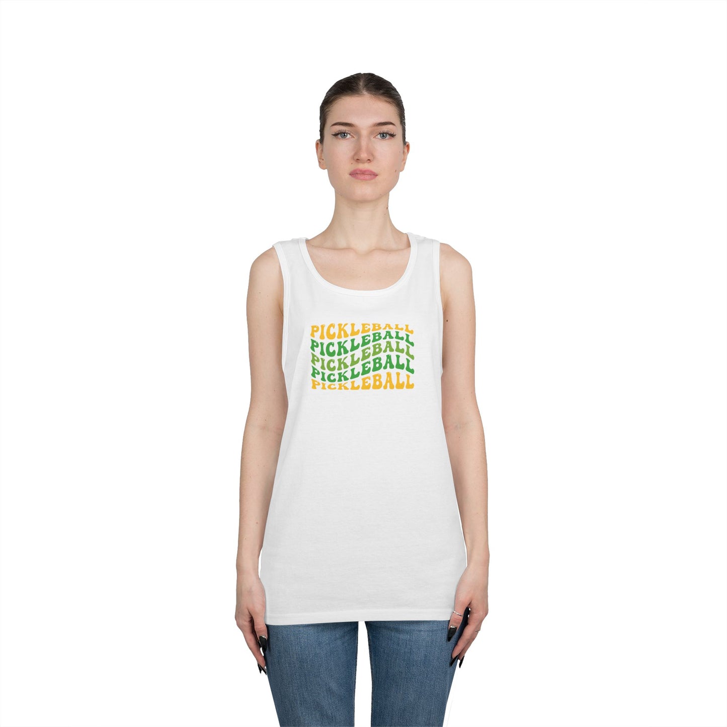 Women's Fun Pickleball Tank Top - Pickleball Wave