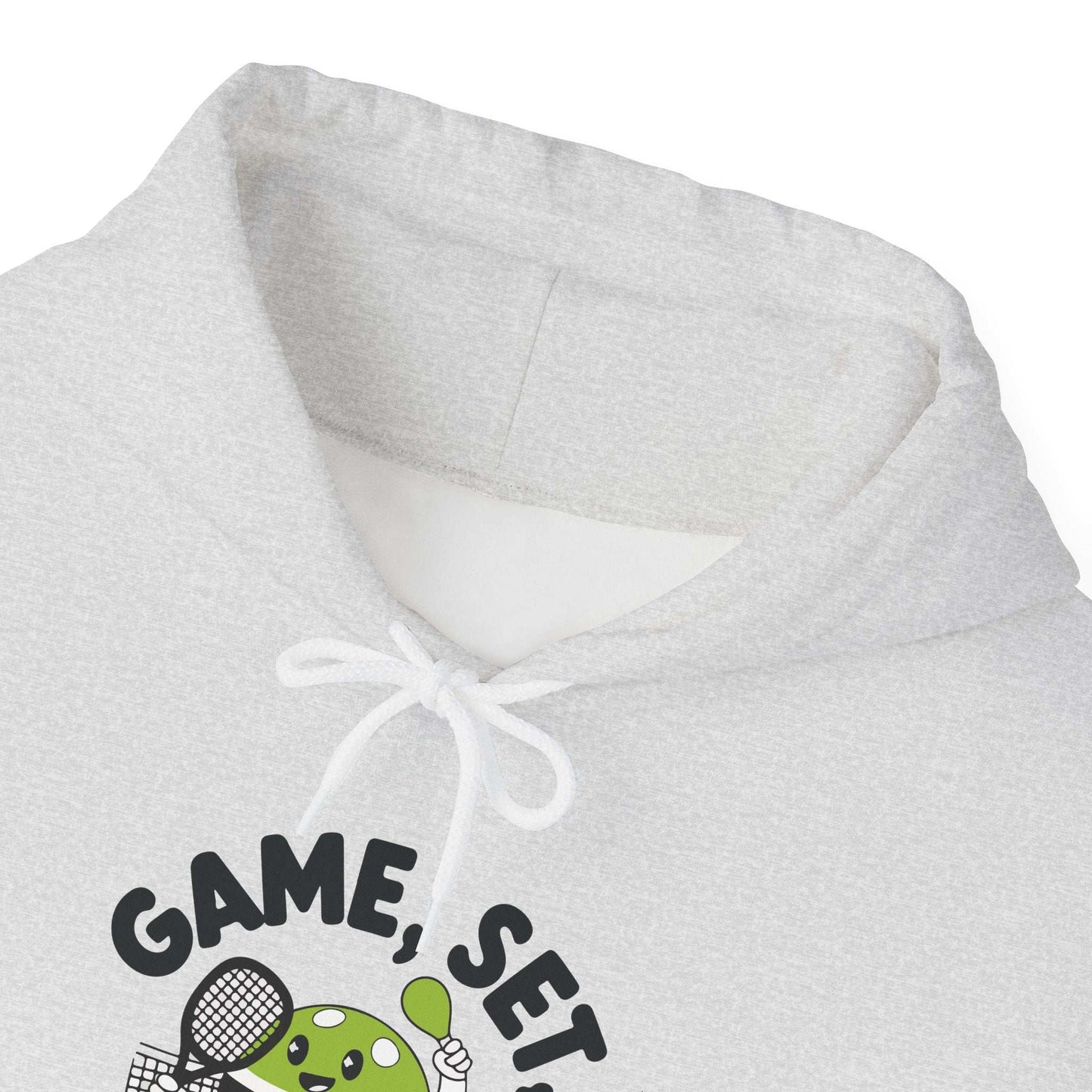 Men's Cute Pickleball Hoodie - Game, Set, Pickleball