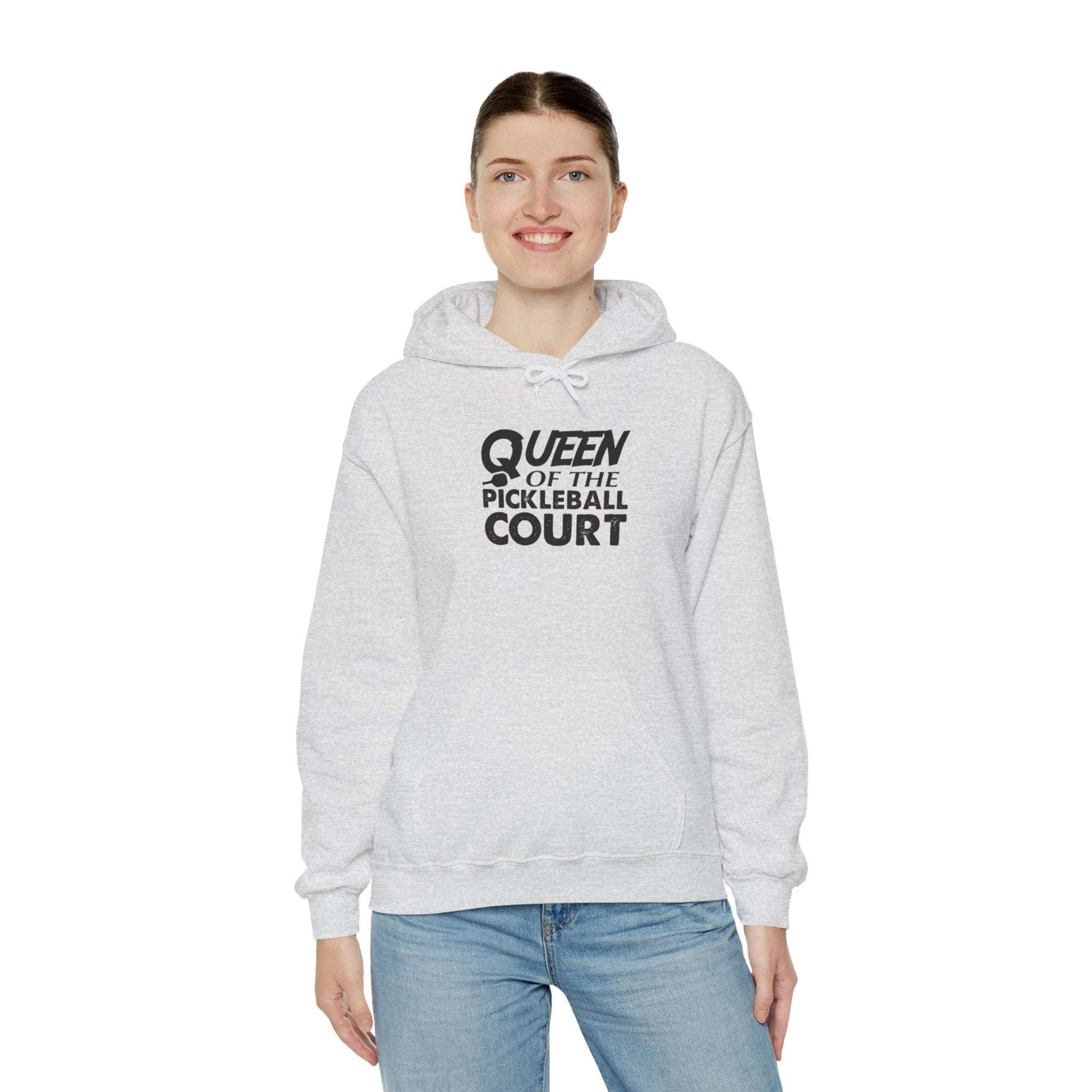 Women's Comfy Pickleball Hoodie - Queen of the Pickleball Court