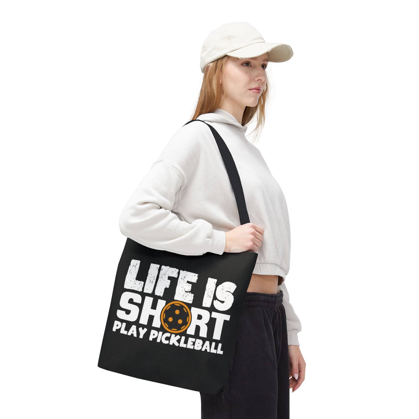 Pickleball Quirky Tote Bag - Life Is Short Play Pickleball
